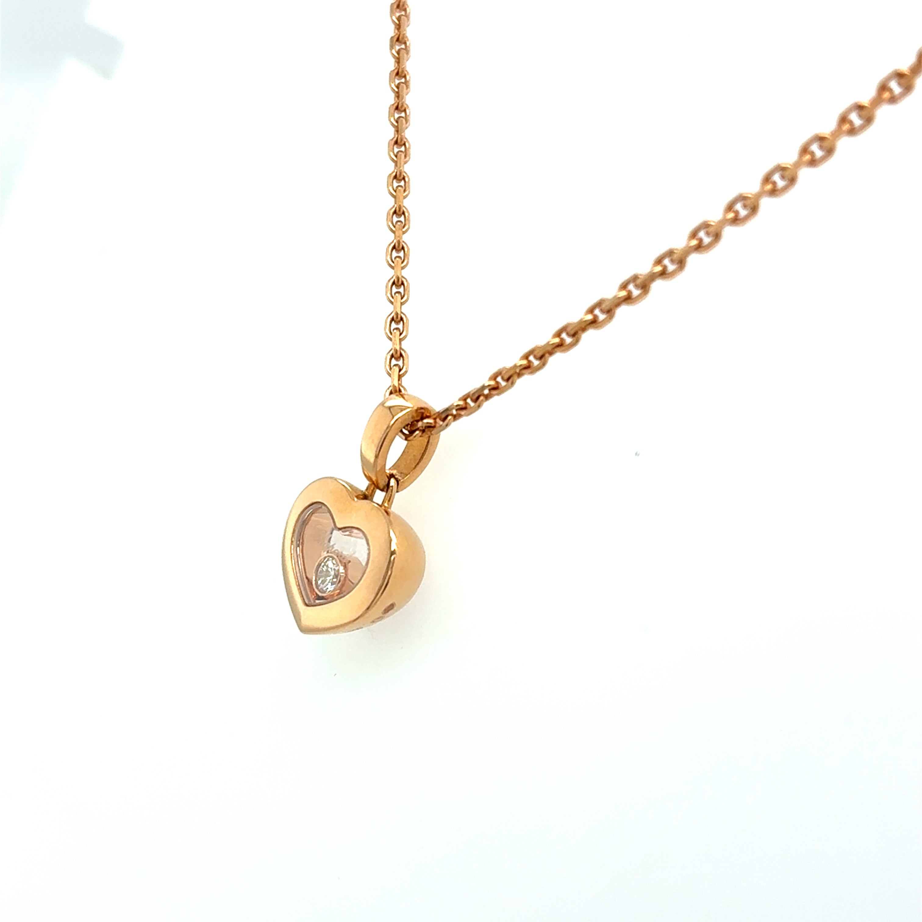 Chopard Happy Diamonds Kette 750 Roségold 18kt L:42m
