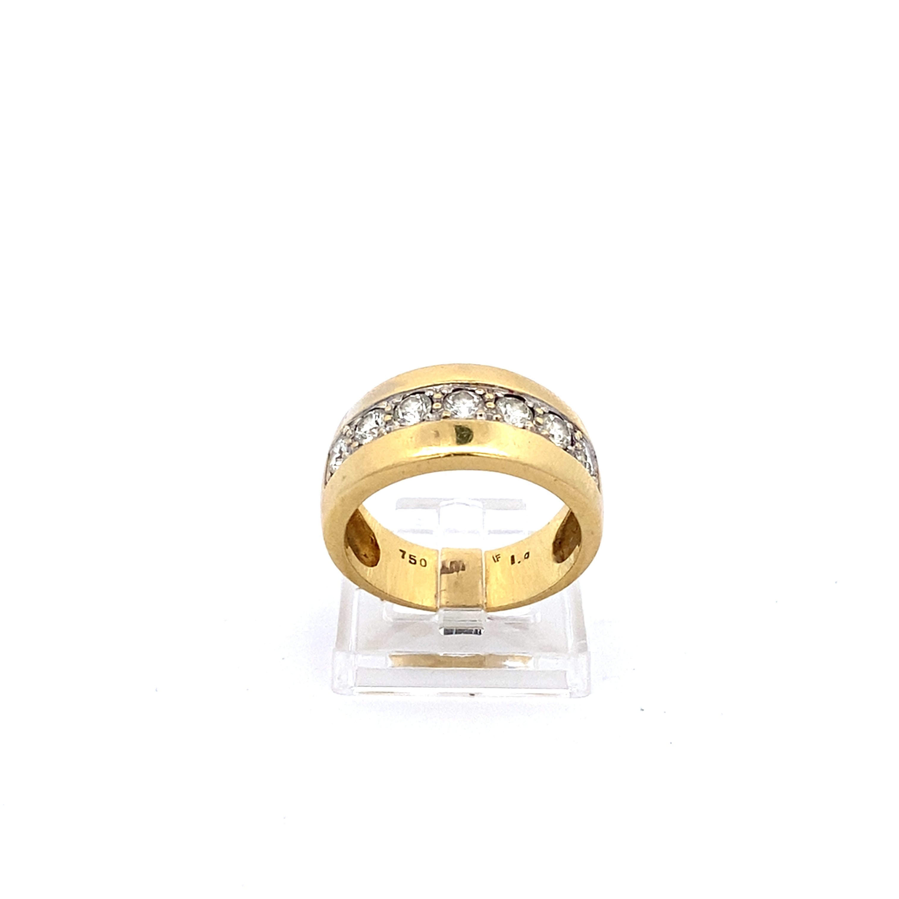 Brillantring Gelbgold 750/18 Karat 1,26 ct