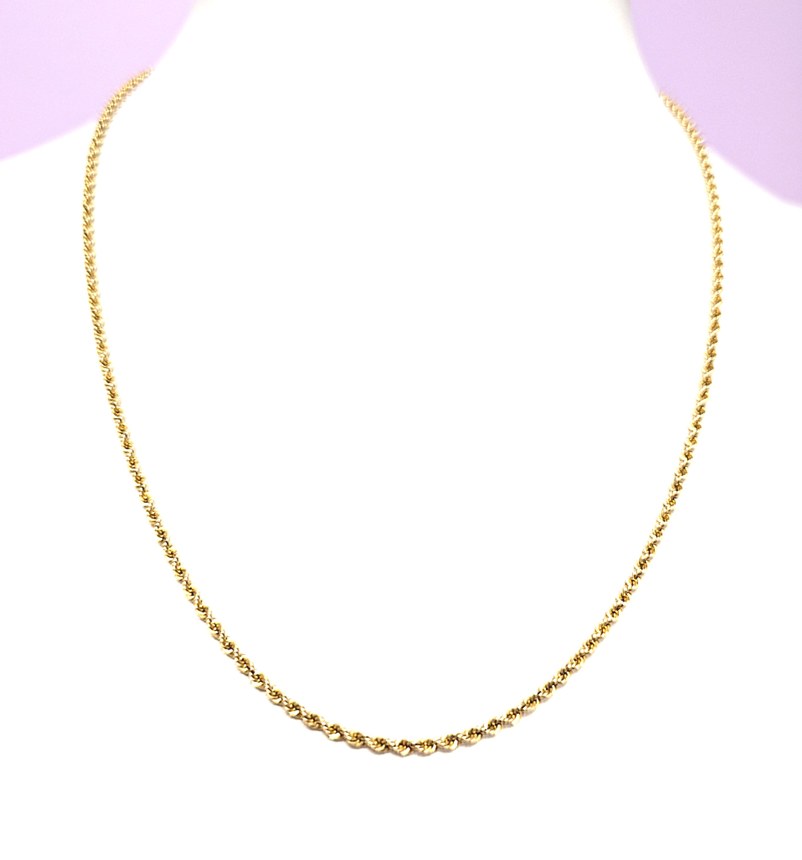 Drehkordel Kette Gold 585 14 kt Unisex Geschenk