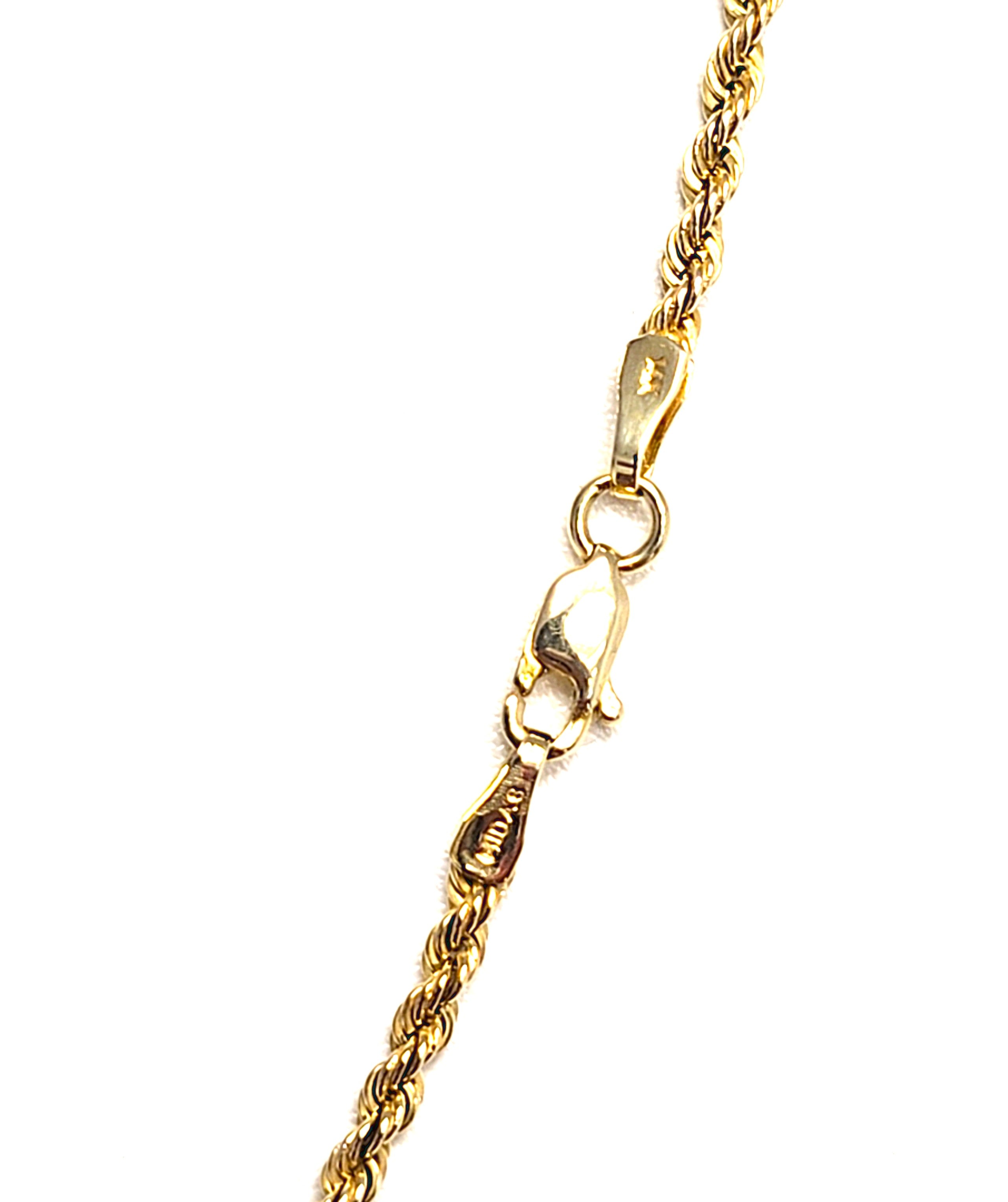 Drehkordel Kette Gold 585 14 kt Unisex Geschenk