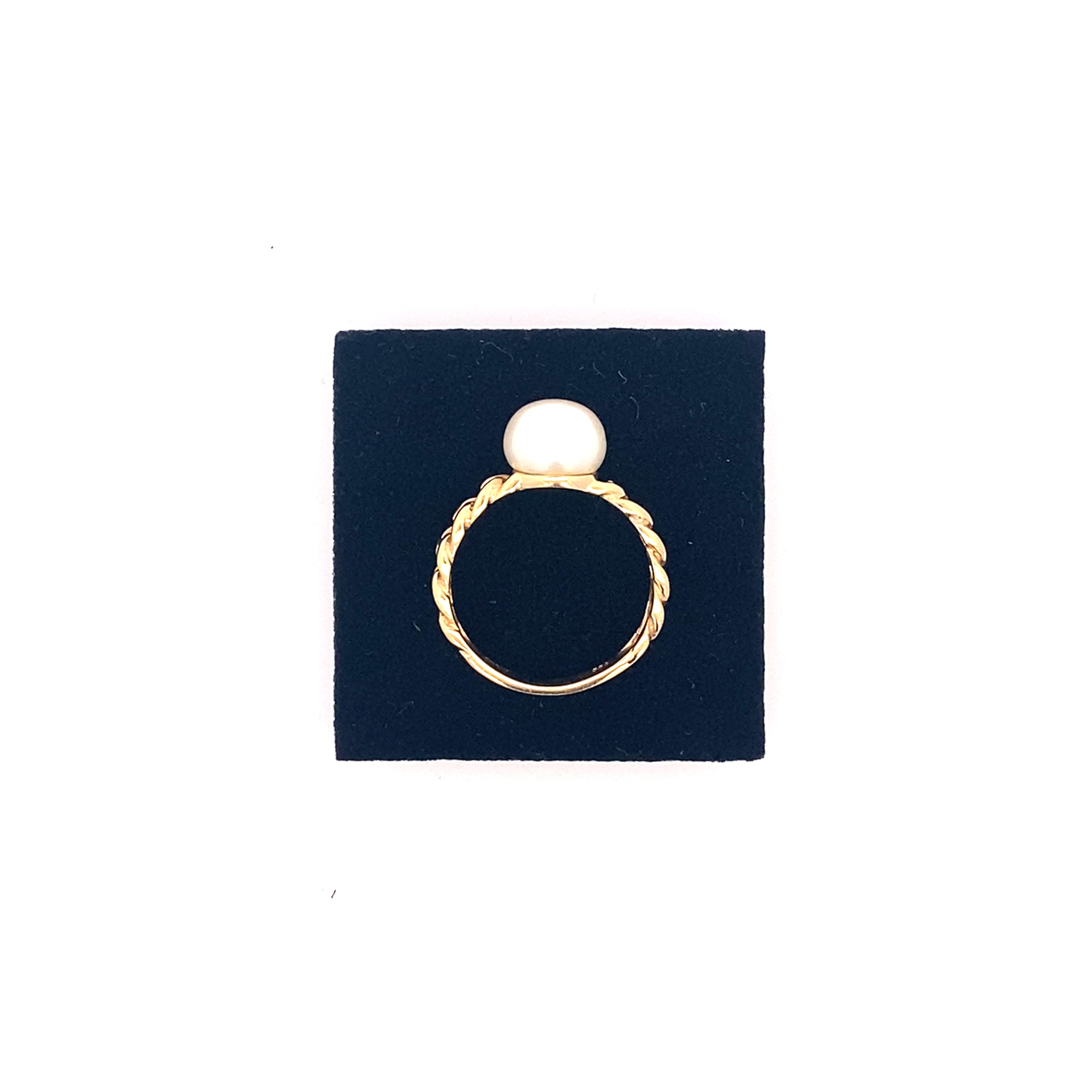 Perlenring Gelbgold 585
