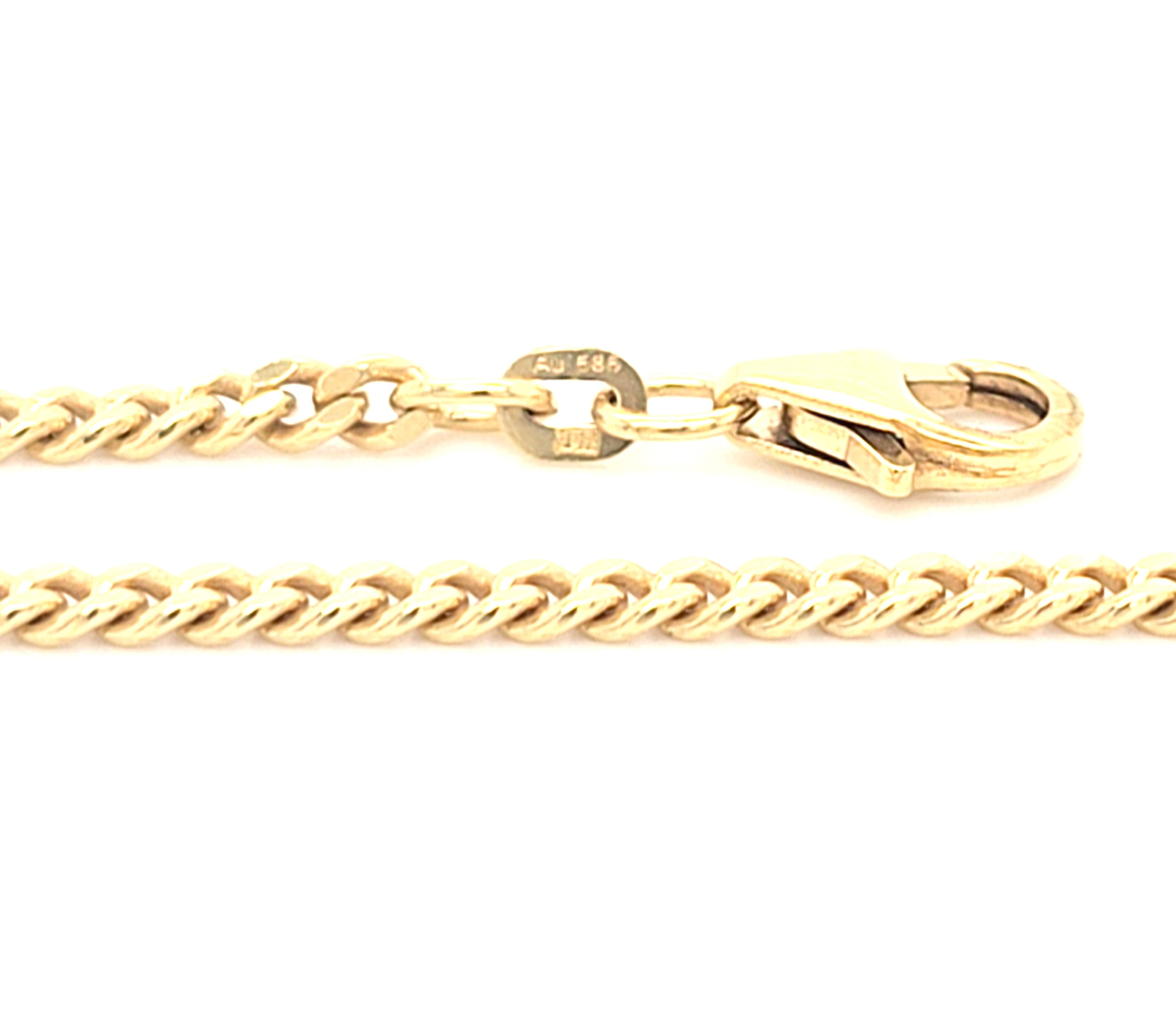 Kette Gold 585 14 klt Unisex Geschenk
