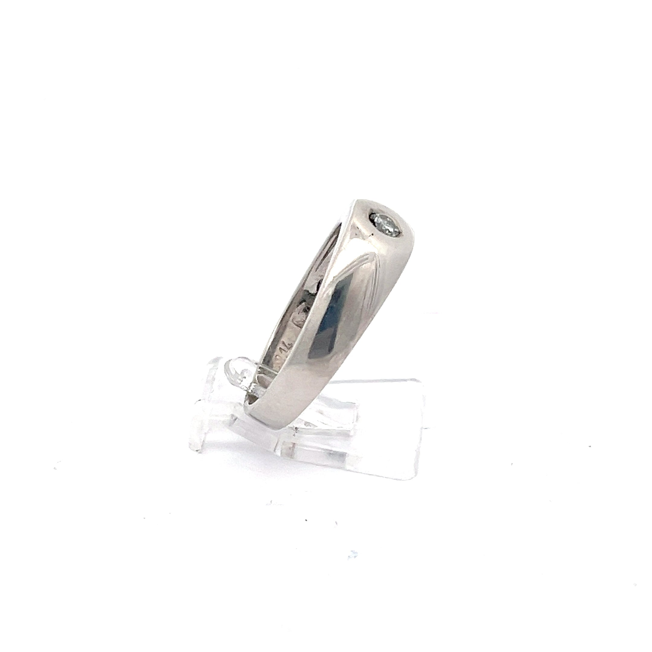 0,14ct Brillanten Weißgold Ring 585 14 Karat *62