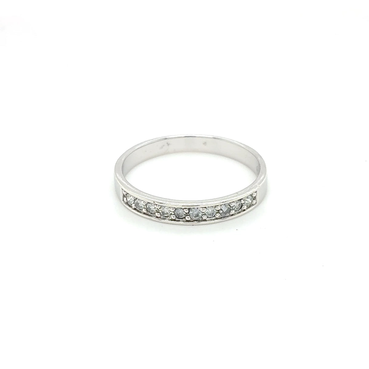 Damenring Weißgold 333 / 8 kt Gold Brillanten Gr. 56