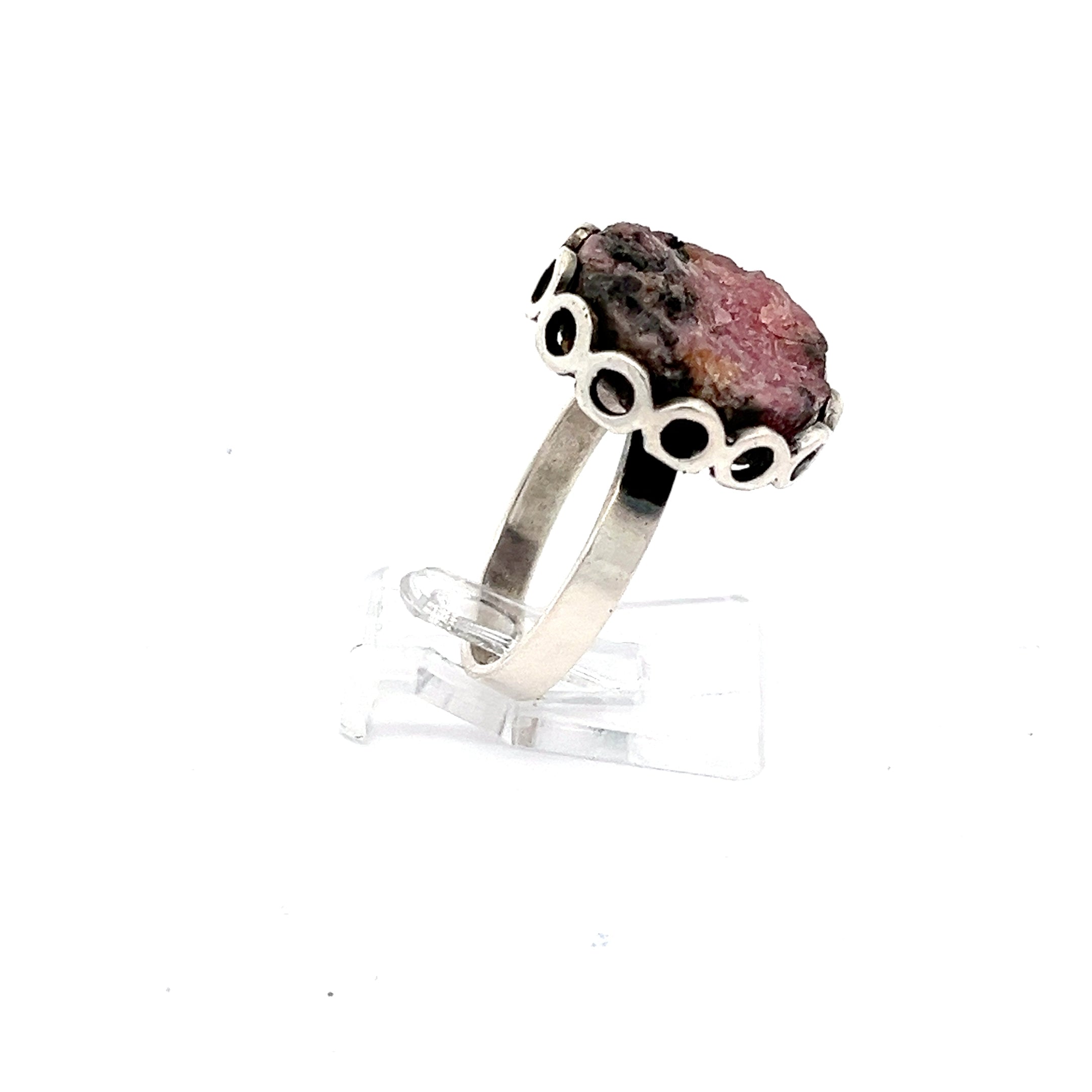 Rhodonit Silber Ring *54