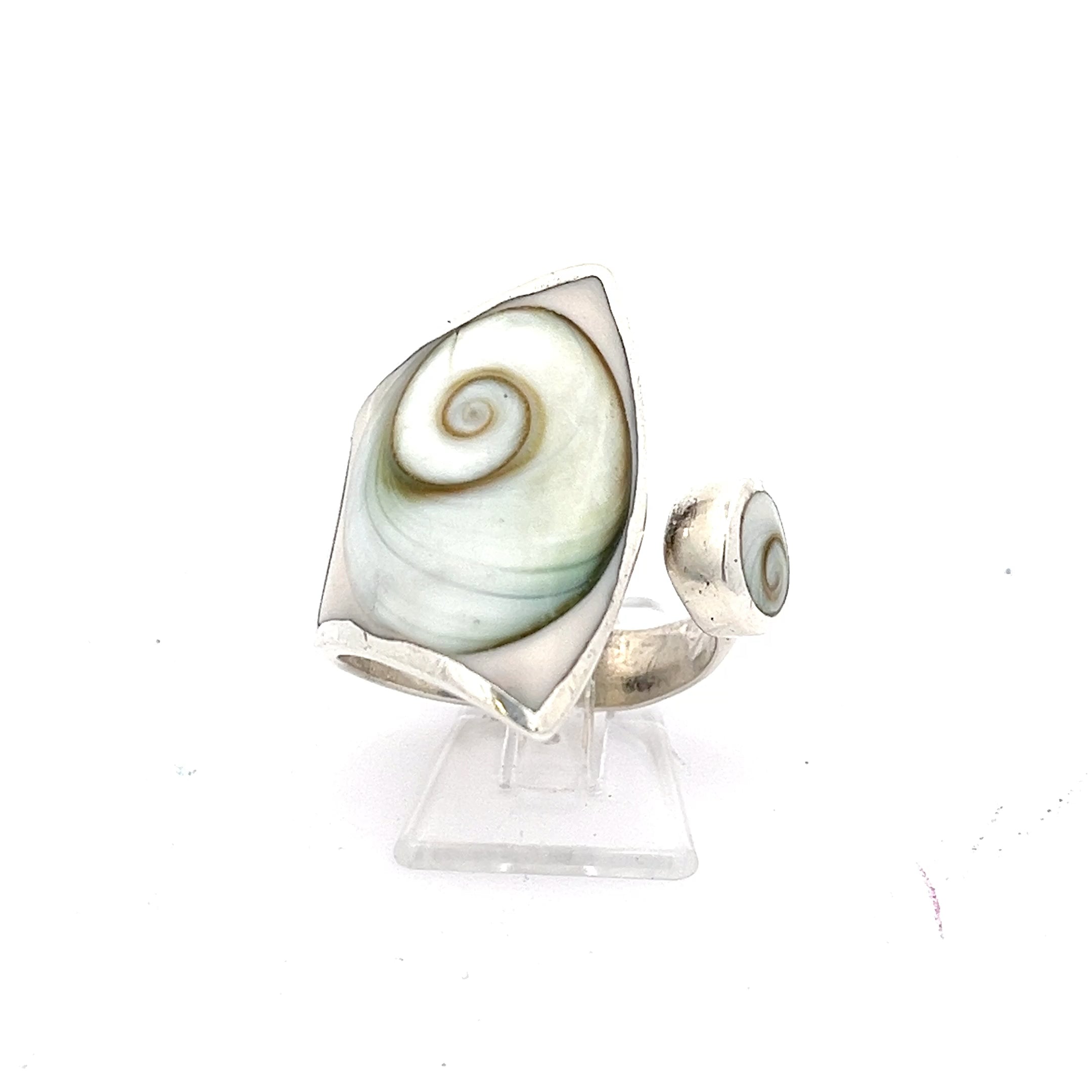 Shivas Auge Ring Sterling Silber 925 mit Muschel