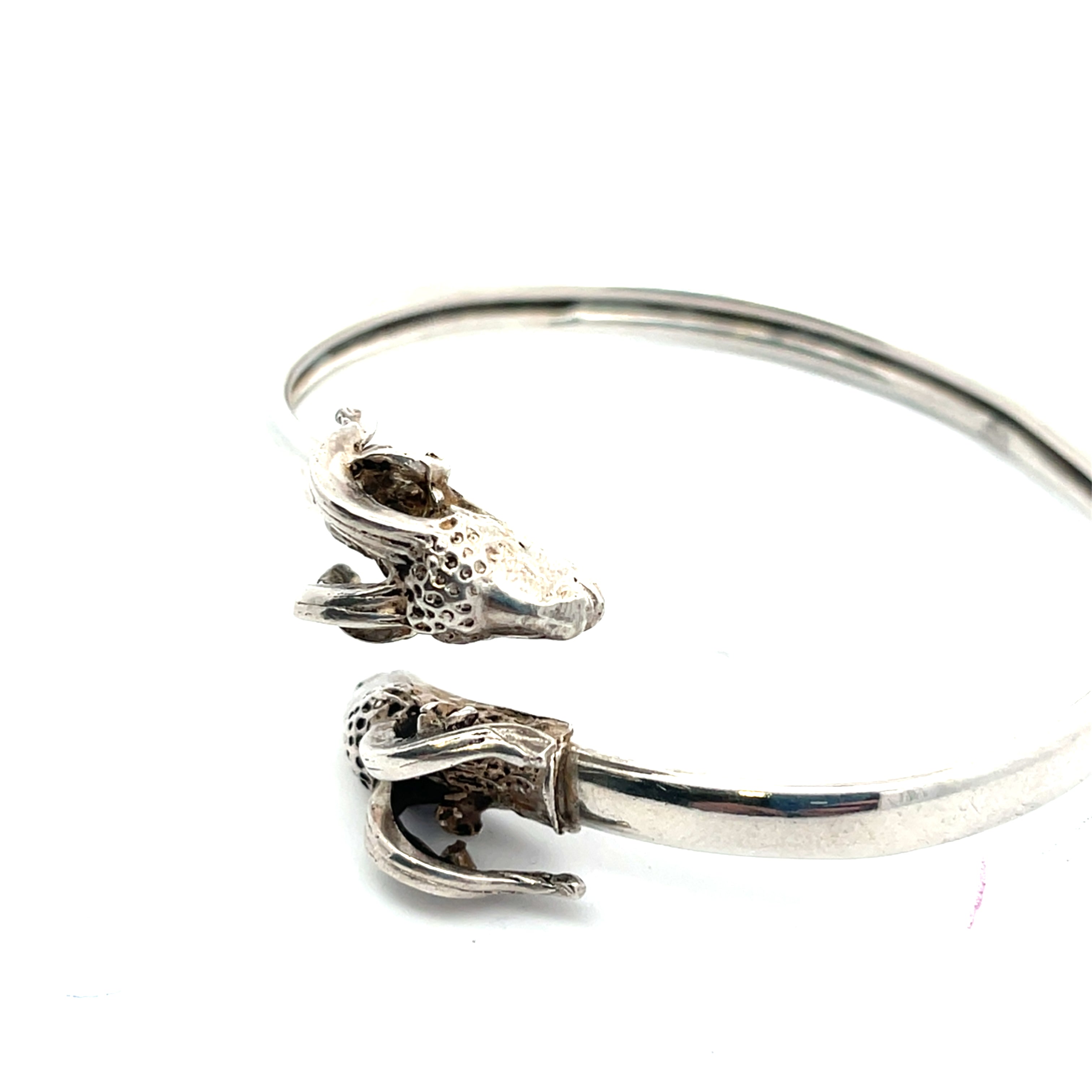 Keltischer Widder / Steinbock Armreif Sterling Silber 925