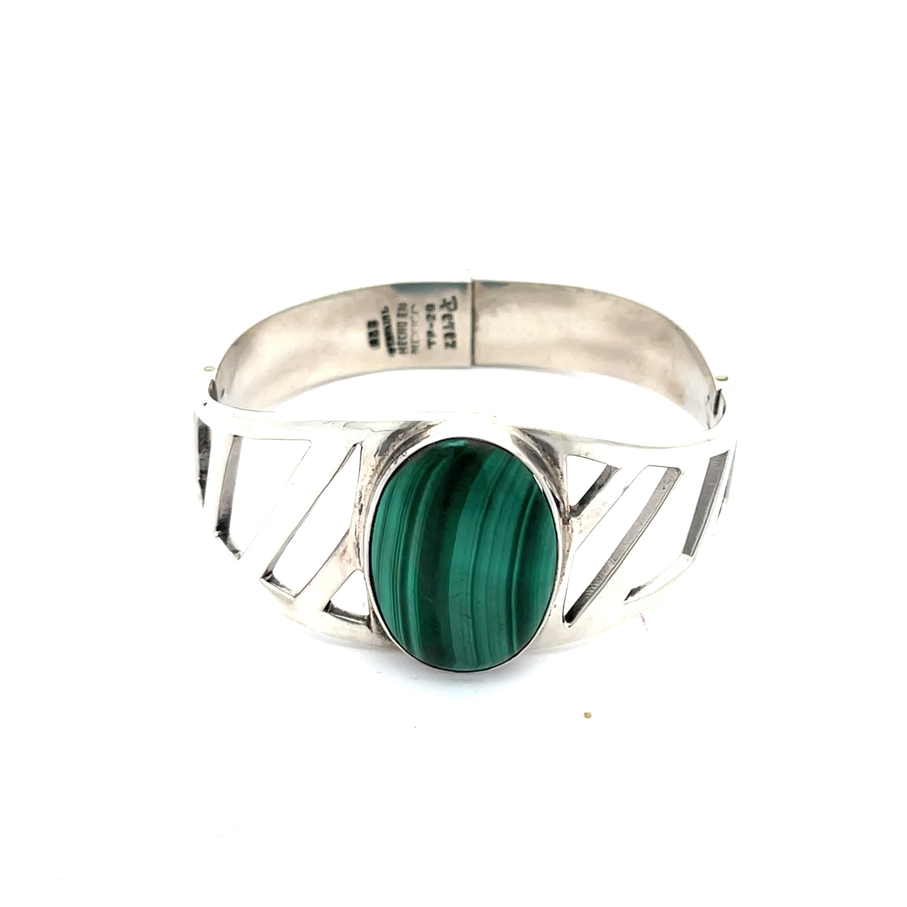Malachit Armreif Sterling Silber