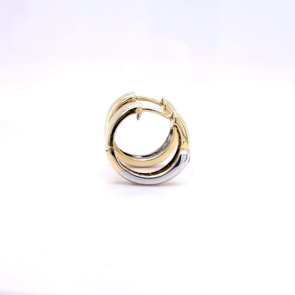 Creolen Gold Ohrringe 585 Gelbgold 14 Karat Brillant
