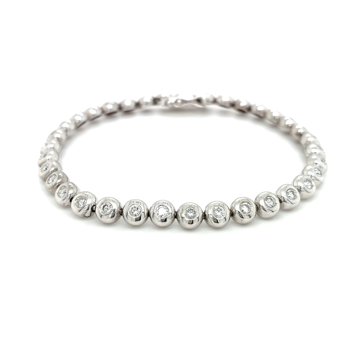 Armband Brillanten Weißgold 585 / 14Kt 20cm
