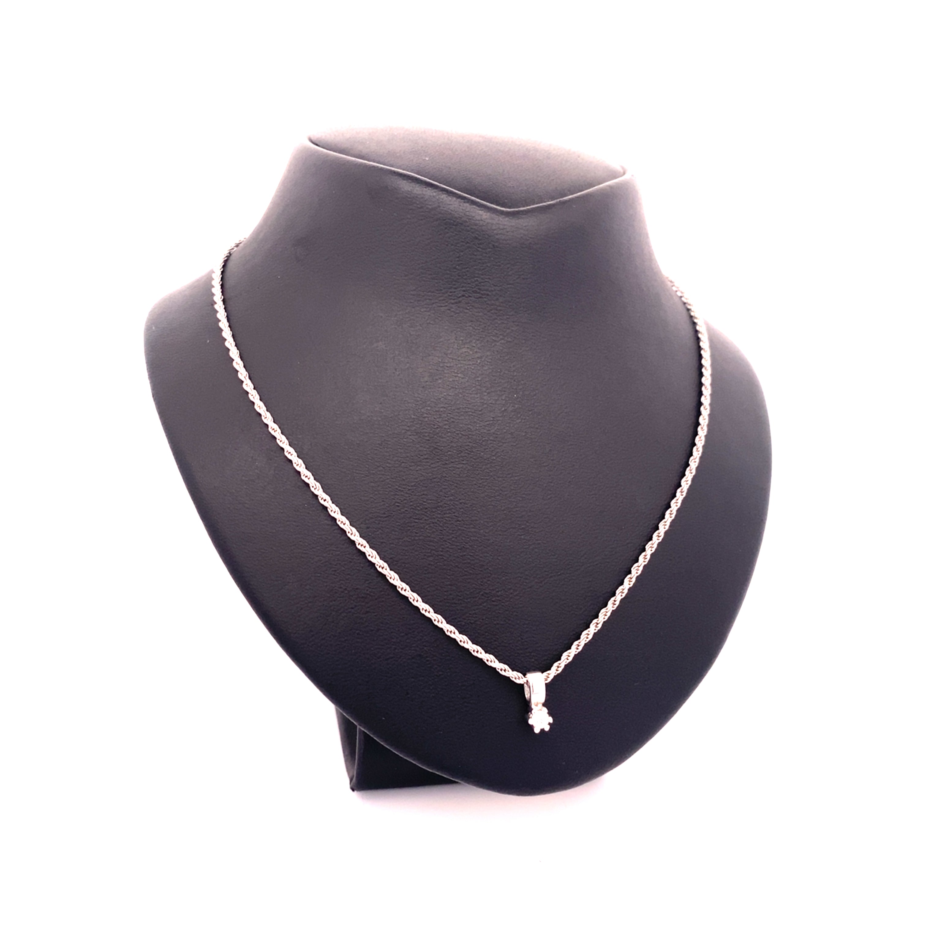 Kette mit Anhänger Weißgold 585 /14 kt