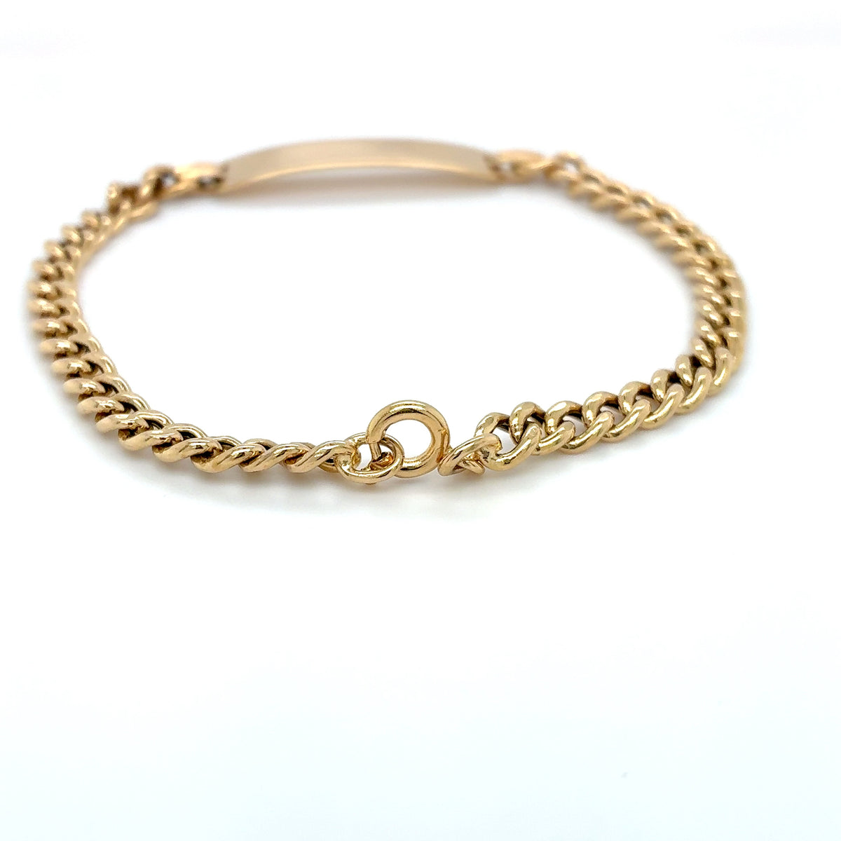 ID Armband Gold 750 Gelbgold 18 Karat Gravur Länge: 17,5cm