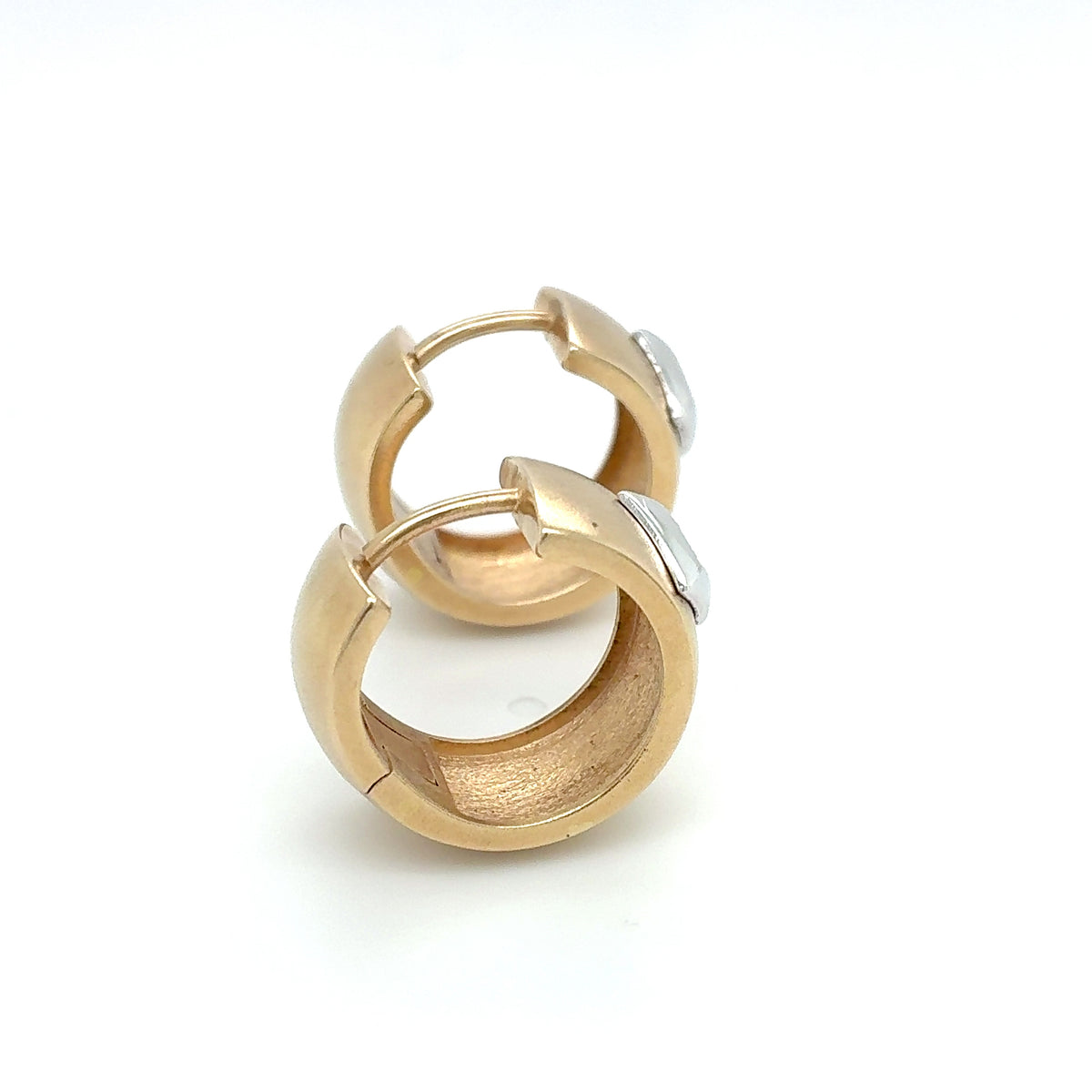 Creolen Gold Brillant Ohrringe 585 Gelbgold 14 Karat