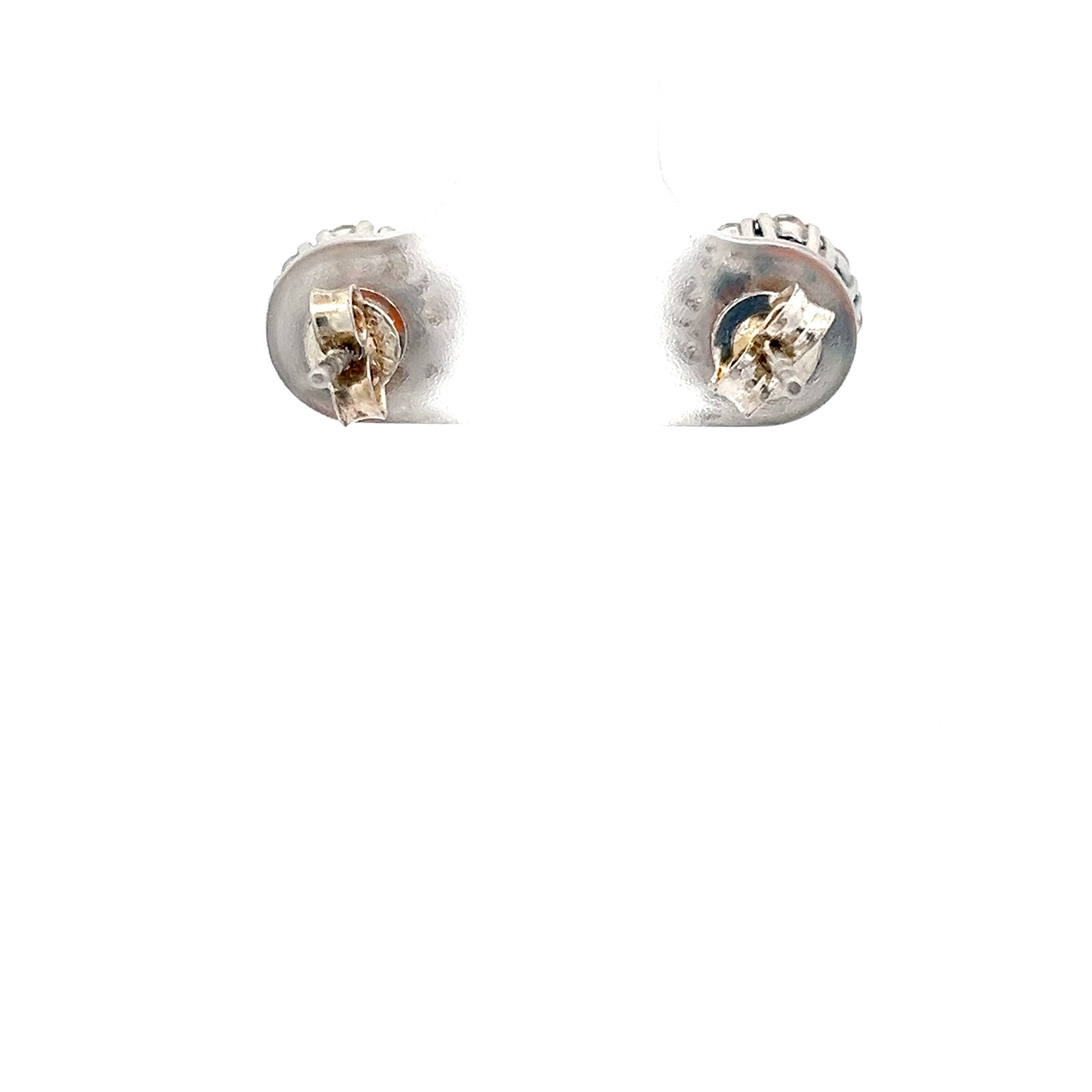 Ohrstecker / Ohrringe Sterling Silber 925 mit orangenen Steinen