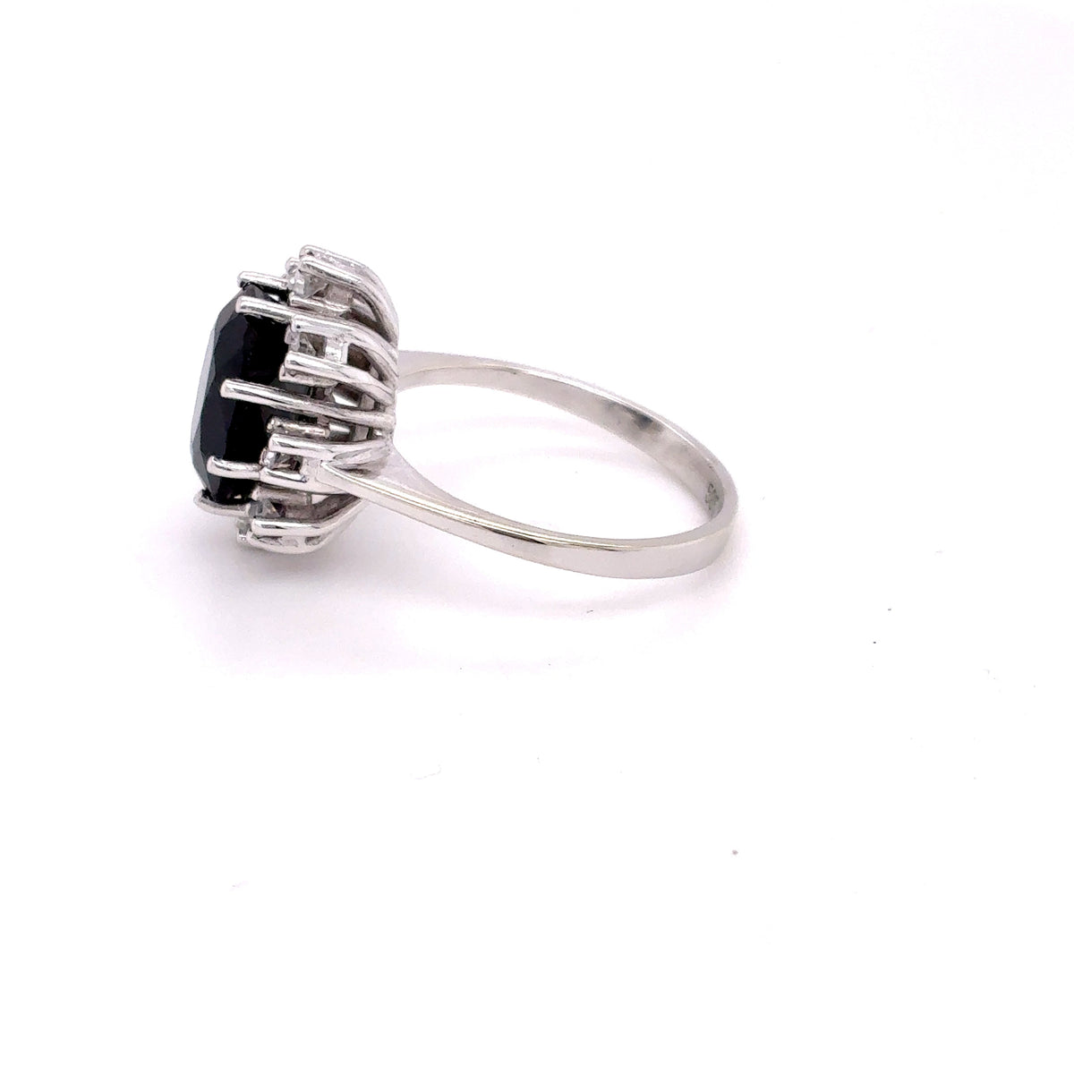 Turmalin Diamant Ring Weißgold 585 Gold 14kt Gr.50