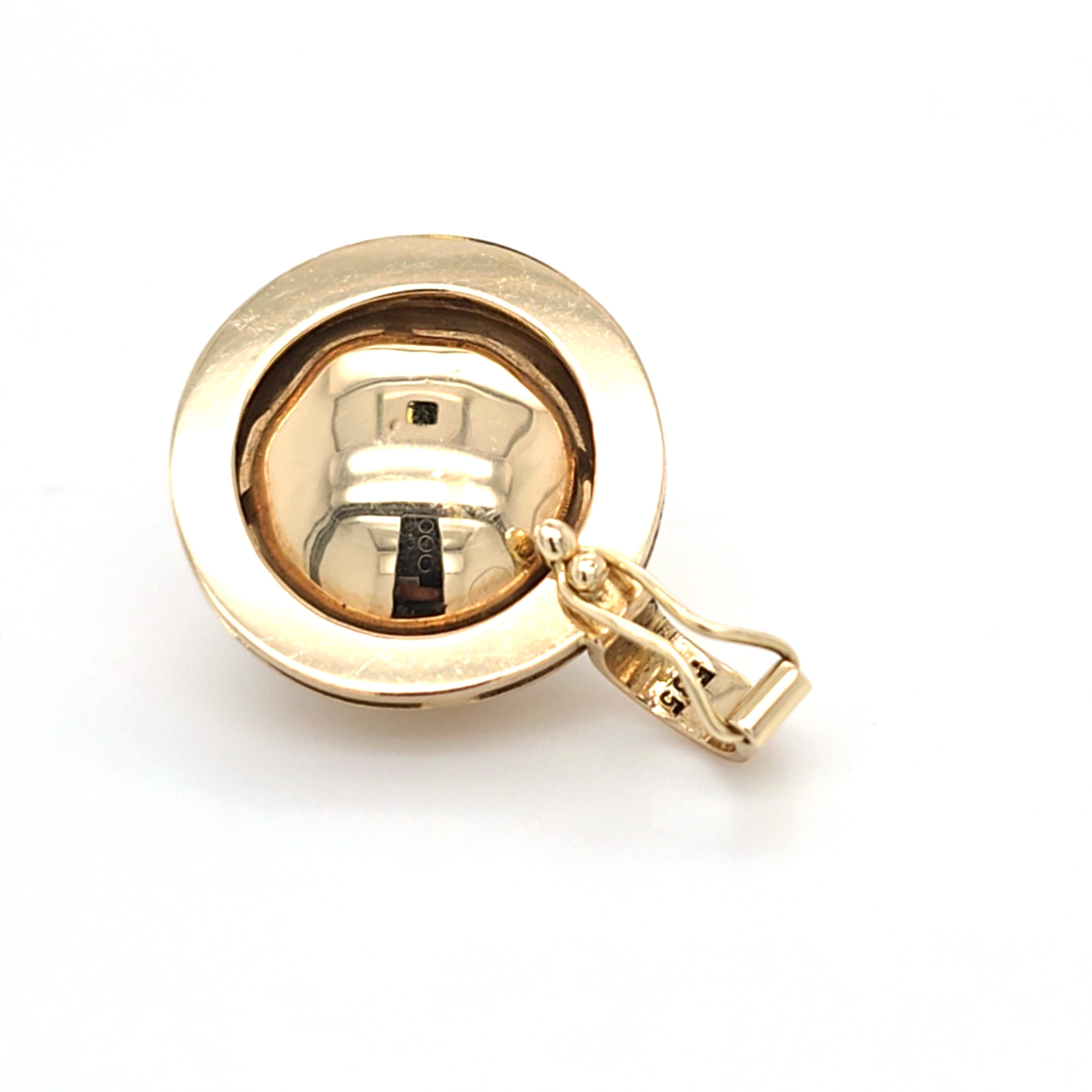 Anhänger Gelbgold Mabe - Perle Schmuck Damen Geschenk 209241