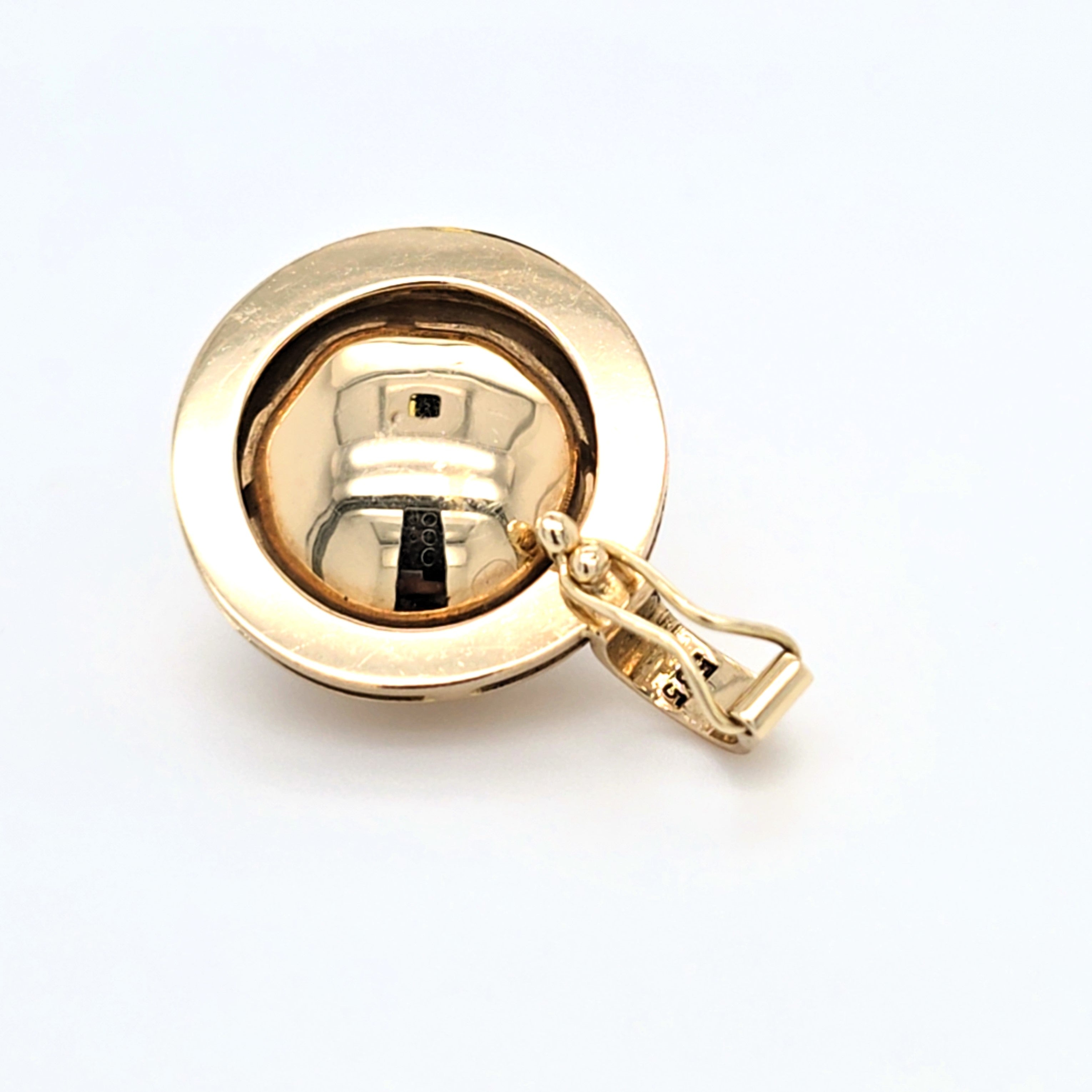 Anhänger Gelbgold Mabe - Perle Schmuck Damen Geschenk 209241
