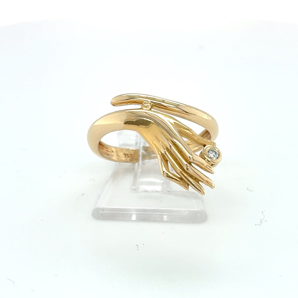 Brilliant Ring Gelbgold 750 Gold 18kt Gr. 52