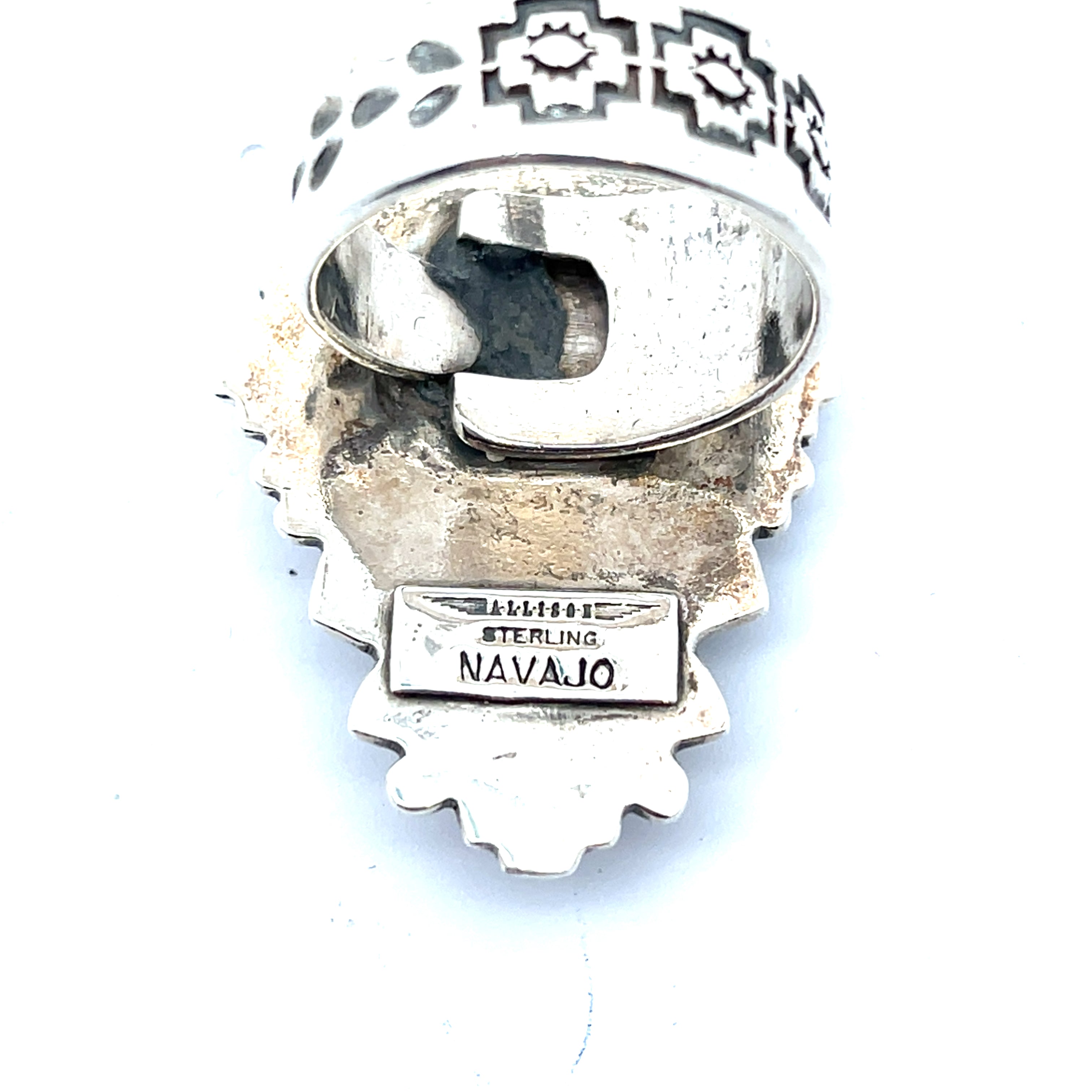 Allison Navajo Ring Sterling Silber mit lila Stein *58