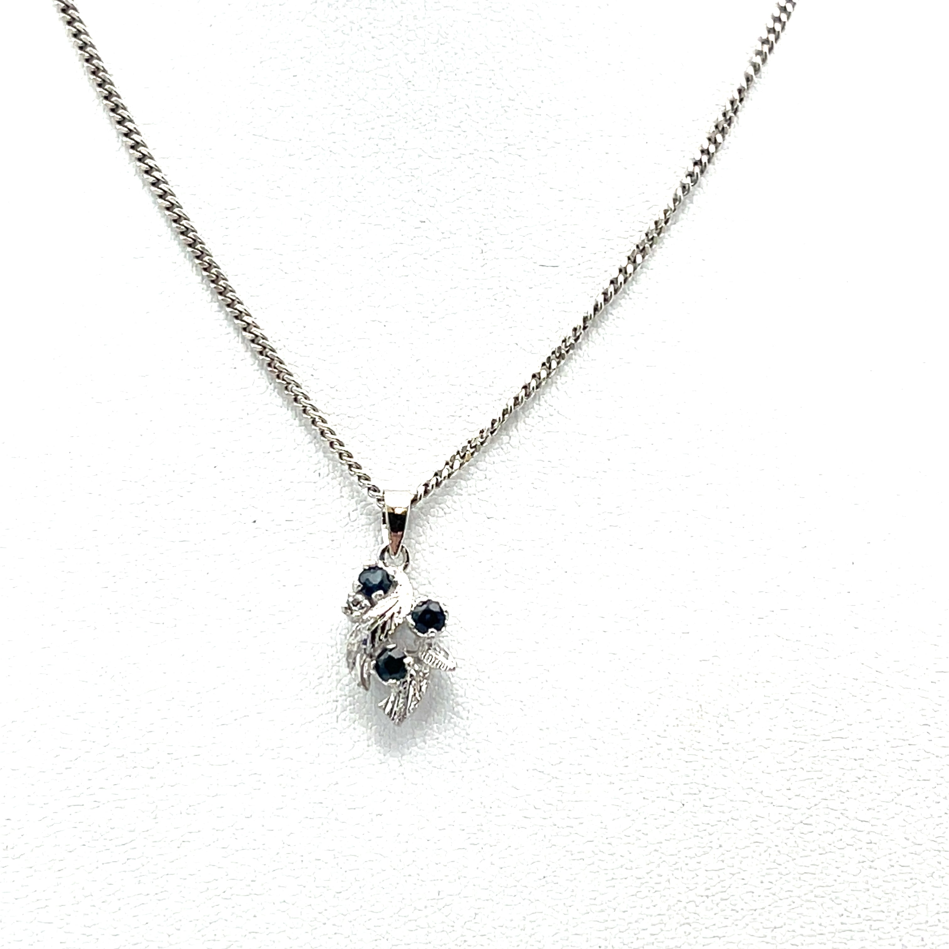 Sterling Silber 925 Kette mit Blatt Design