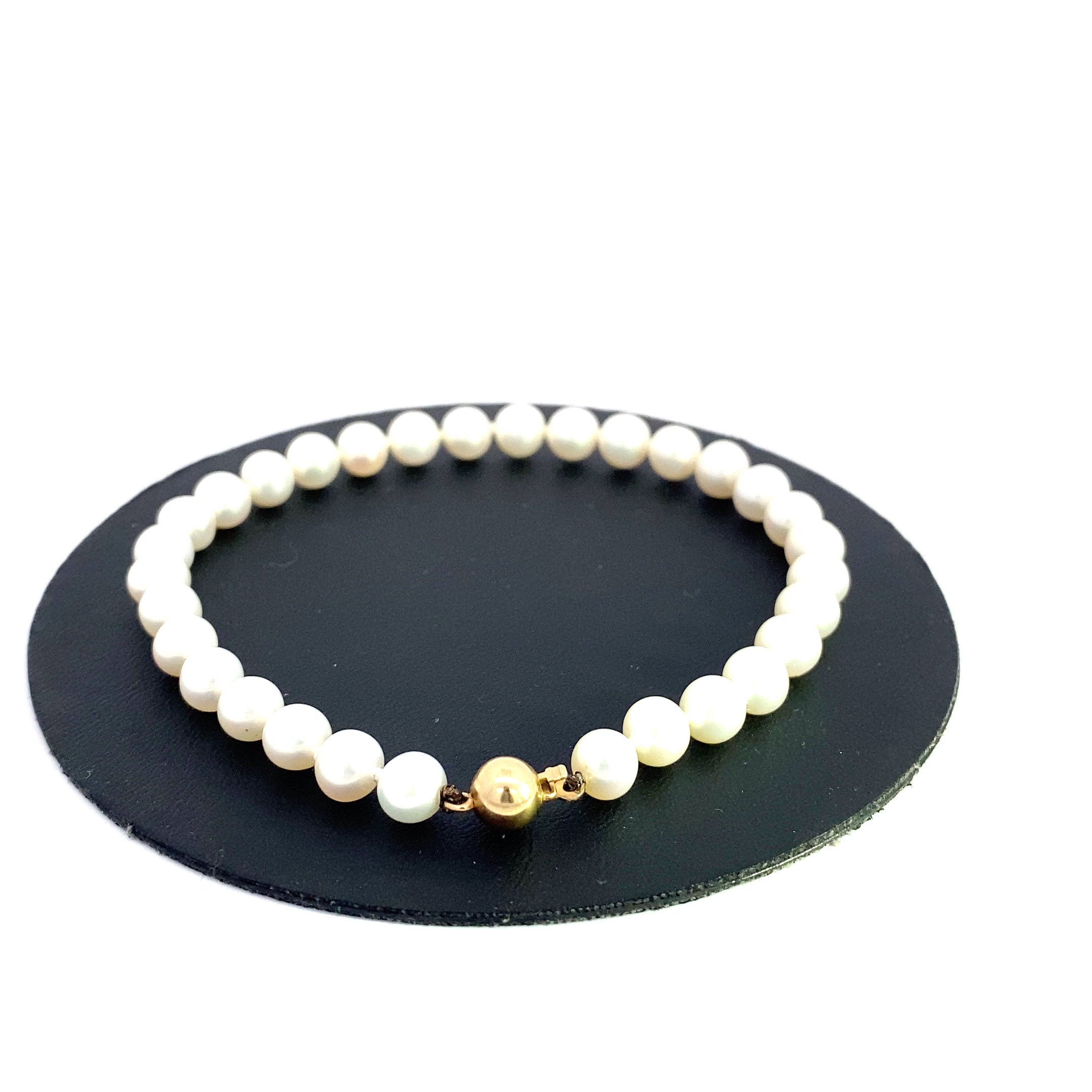 Perlenarmband Gold 585/14 kt