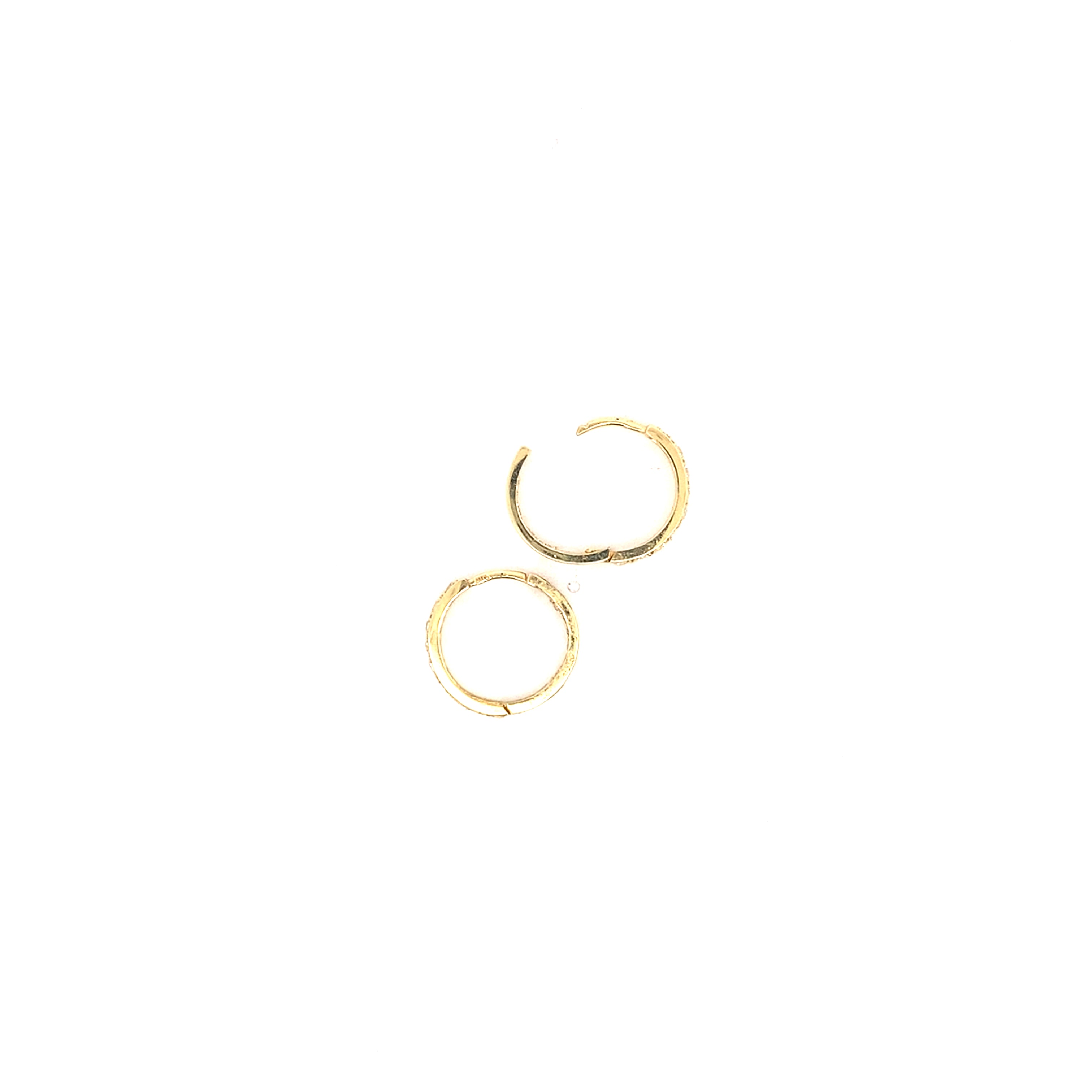 Creolen Gelbgold 585 / 14 Karat mit Zikonia