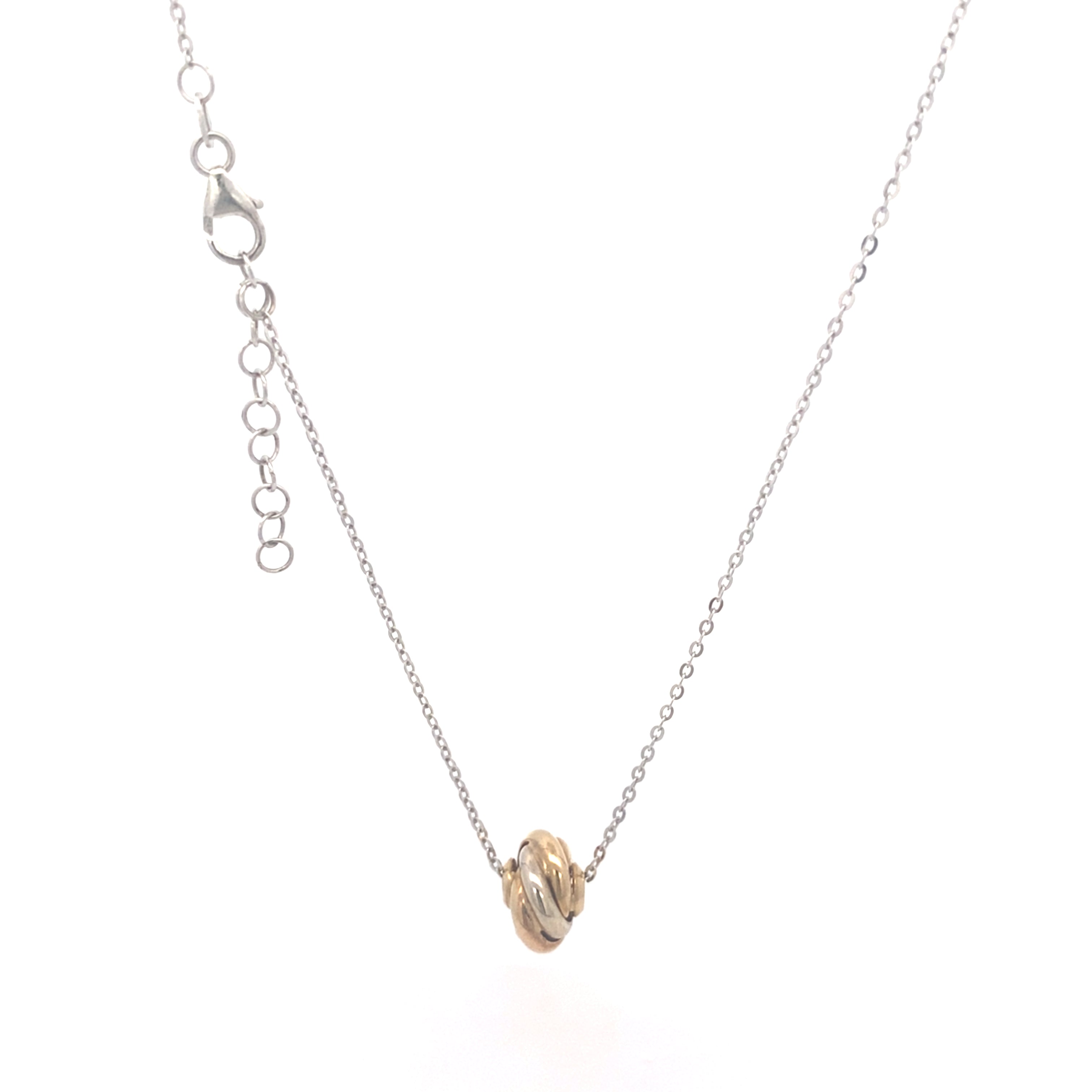 Weißgoldkette mit Anhänger 375 / 9 kt