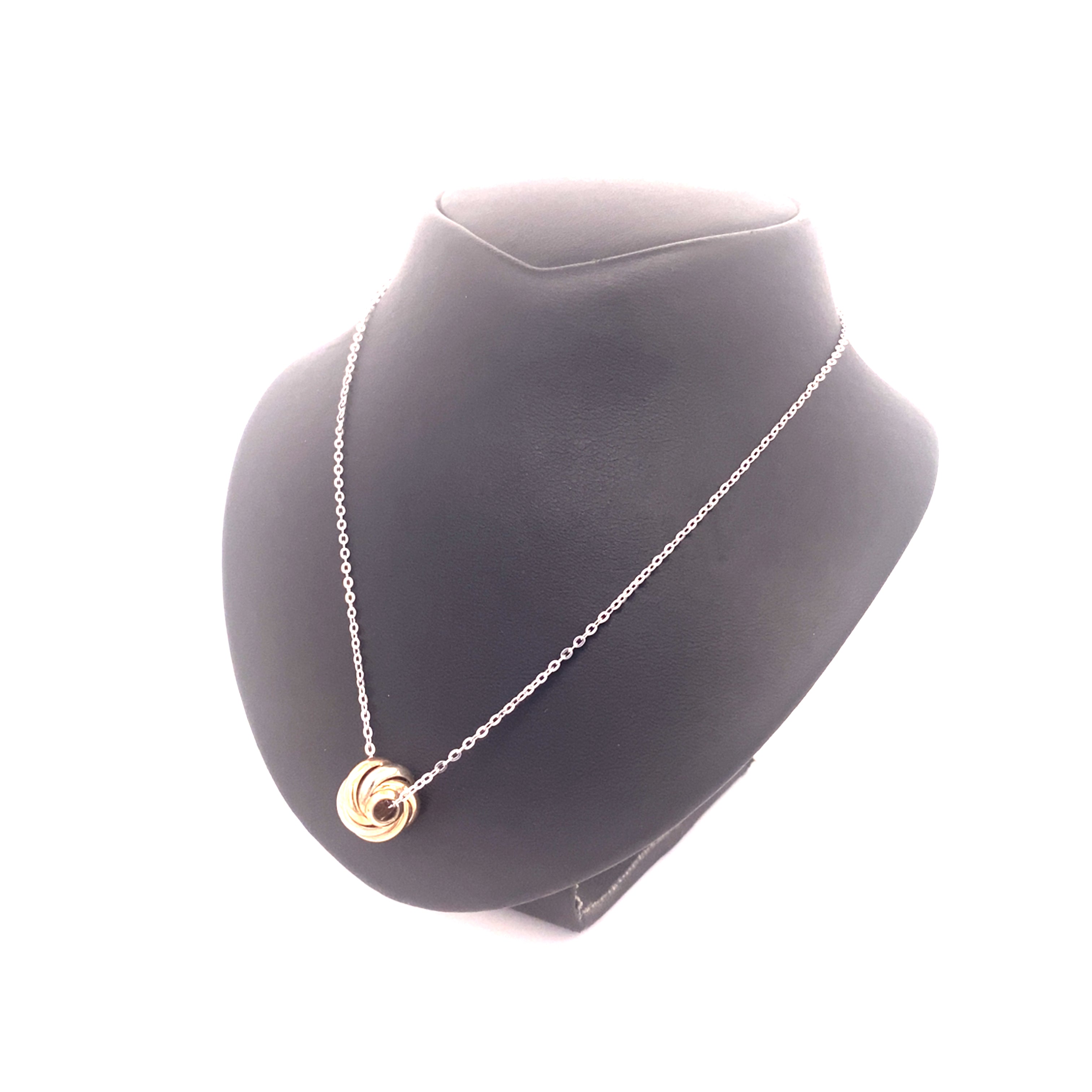 Weißgoldkette mit Anhänger 375 / 9 kt