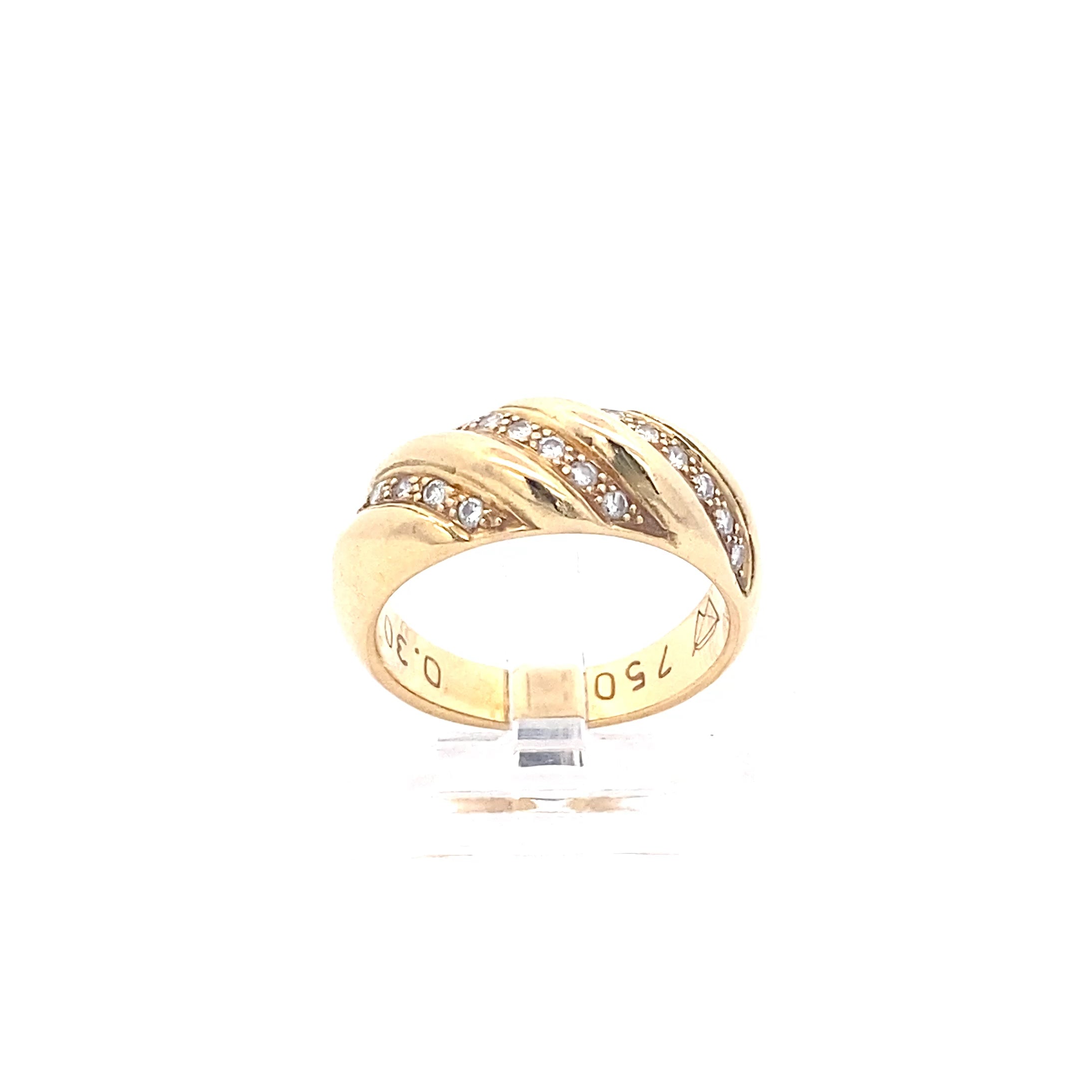 Brillantring Gelbgold 750 / 18 kt 64*