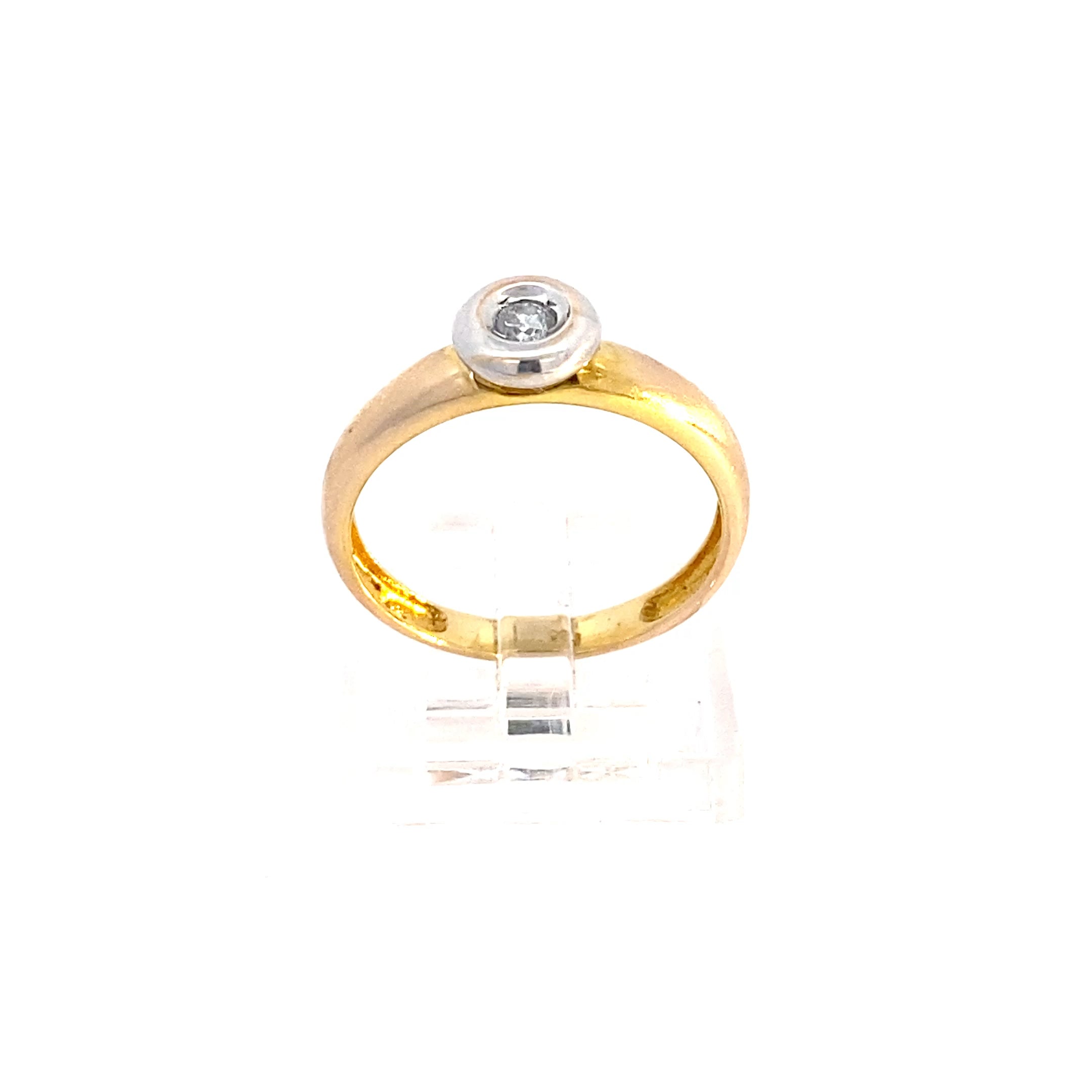 Brillantring Gelbgold 585 / 14 kt