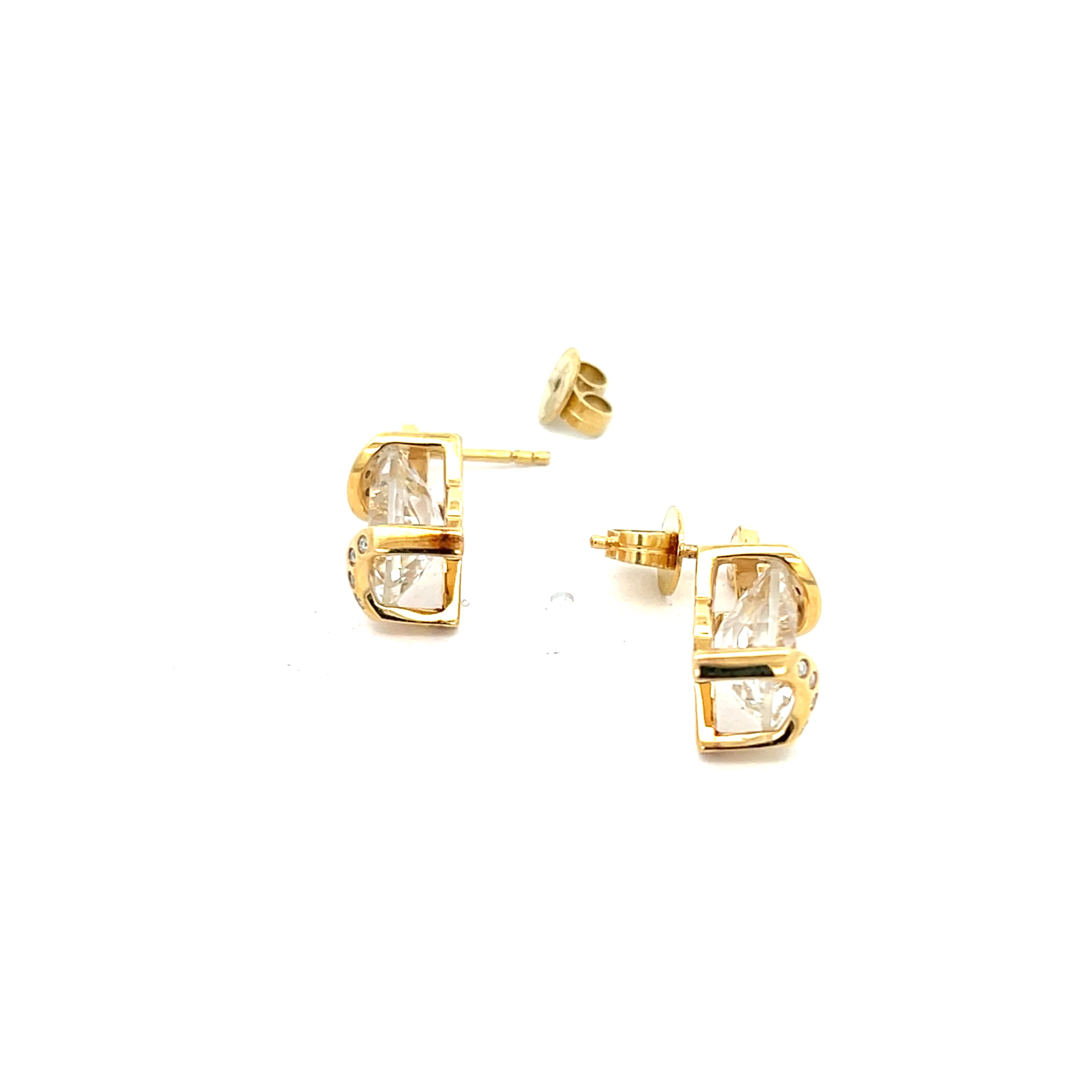 Ohrringe "Jette Joop" Gelbgold 750 / 18 kt mit Diamanten