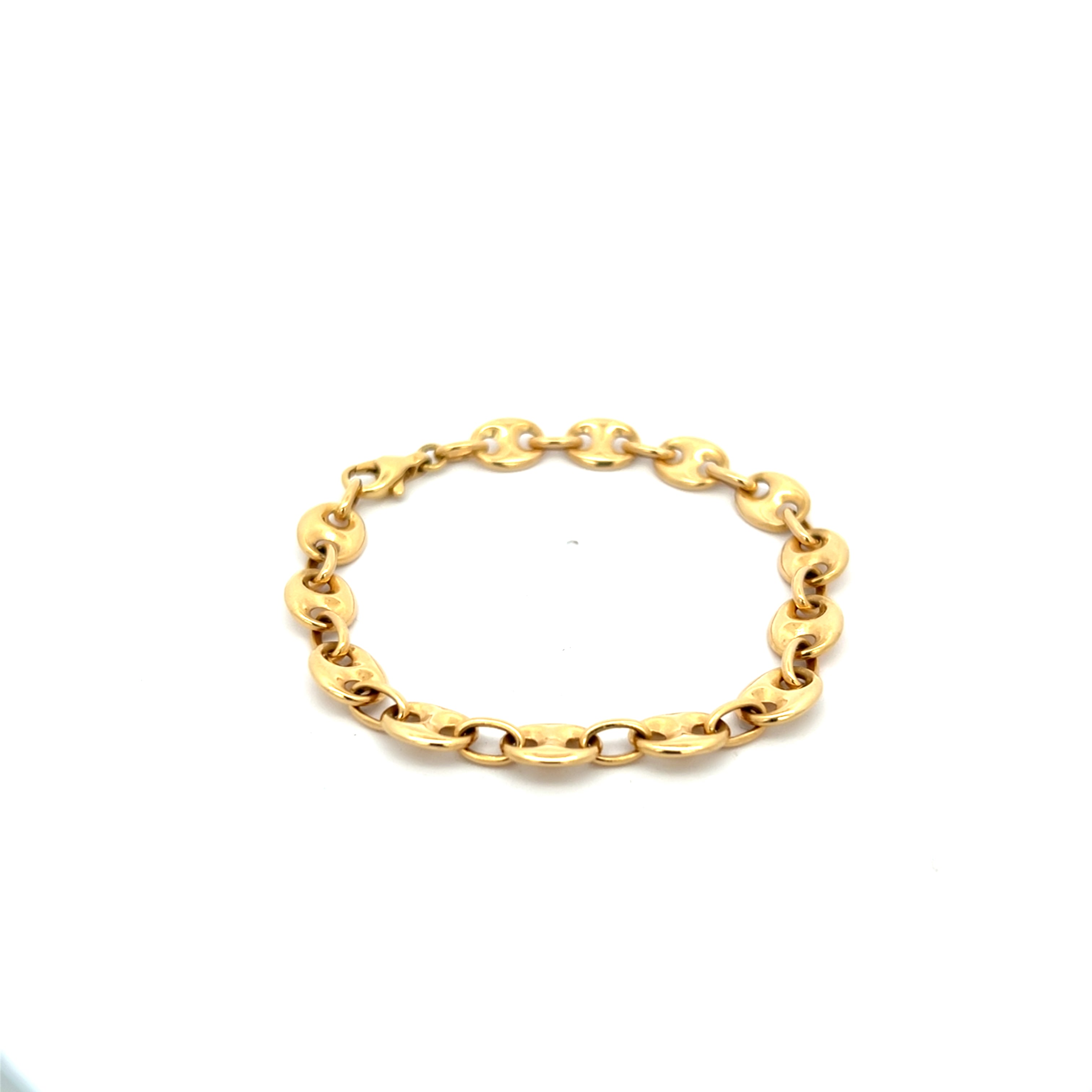 Bohnenarmband Gelbgold 750 / 18 kt
