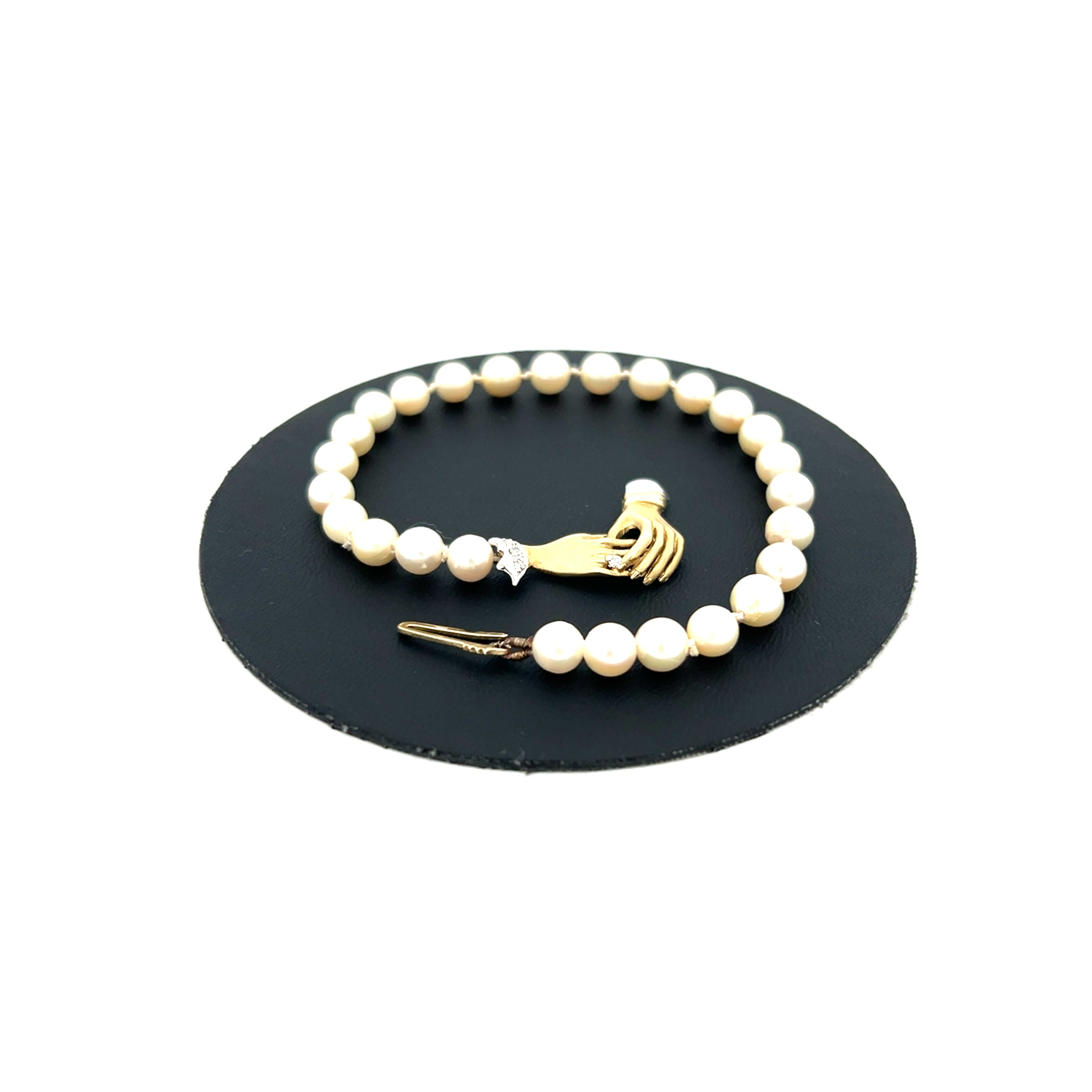 Perlenarmband 585 / 14 kt