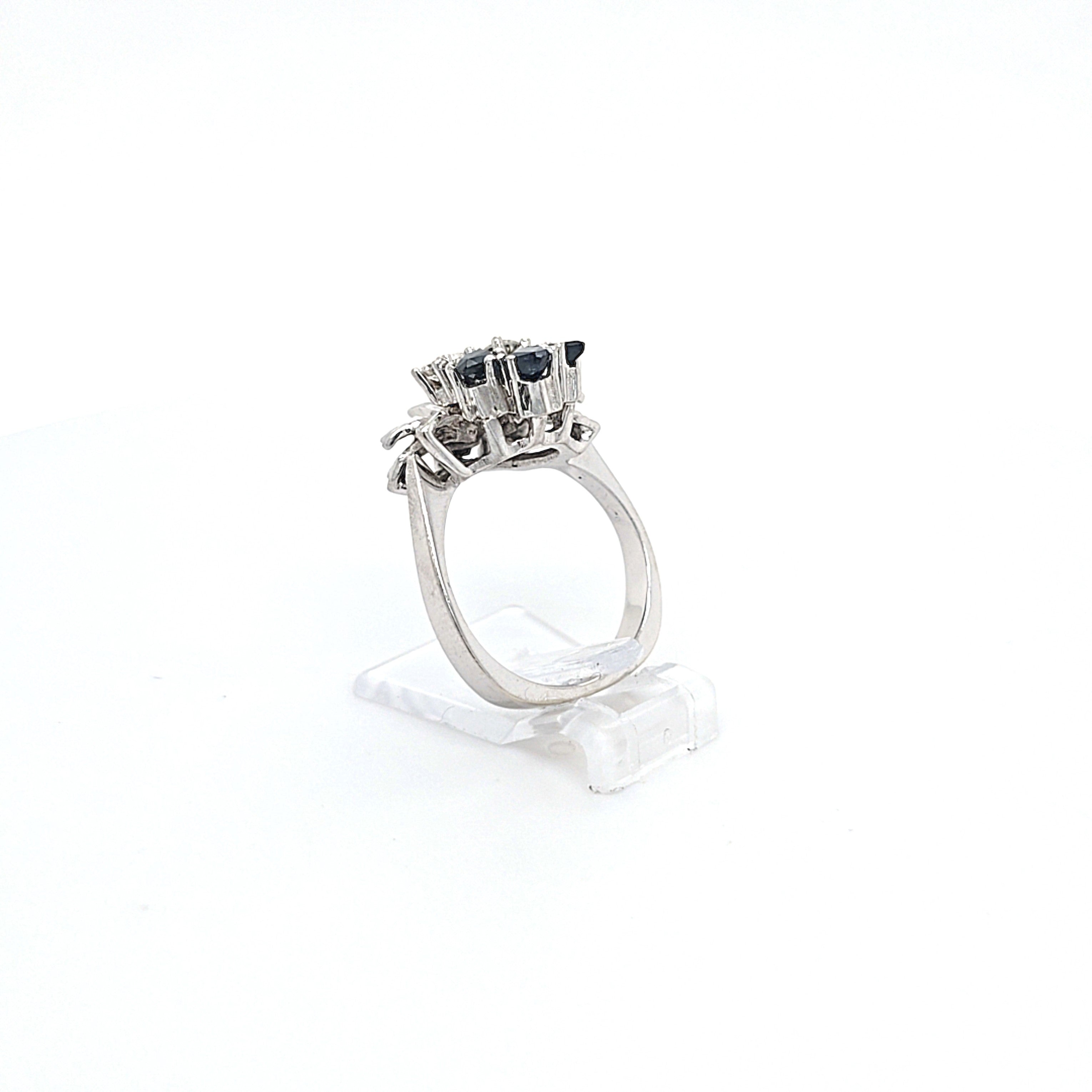Ring Gold 585 14 kt Brillanten Saphir Damen