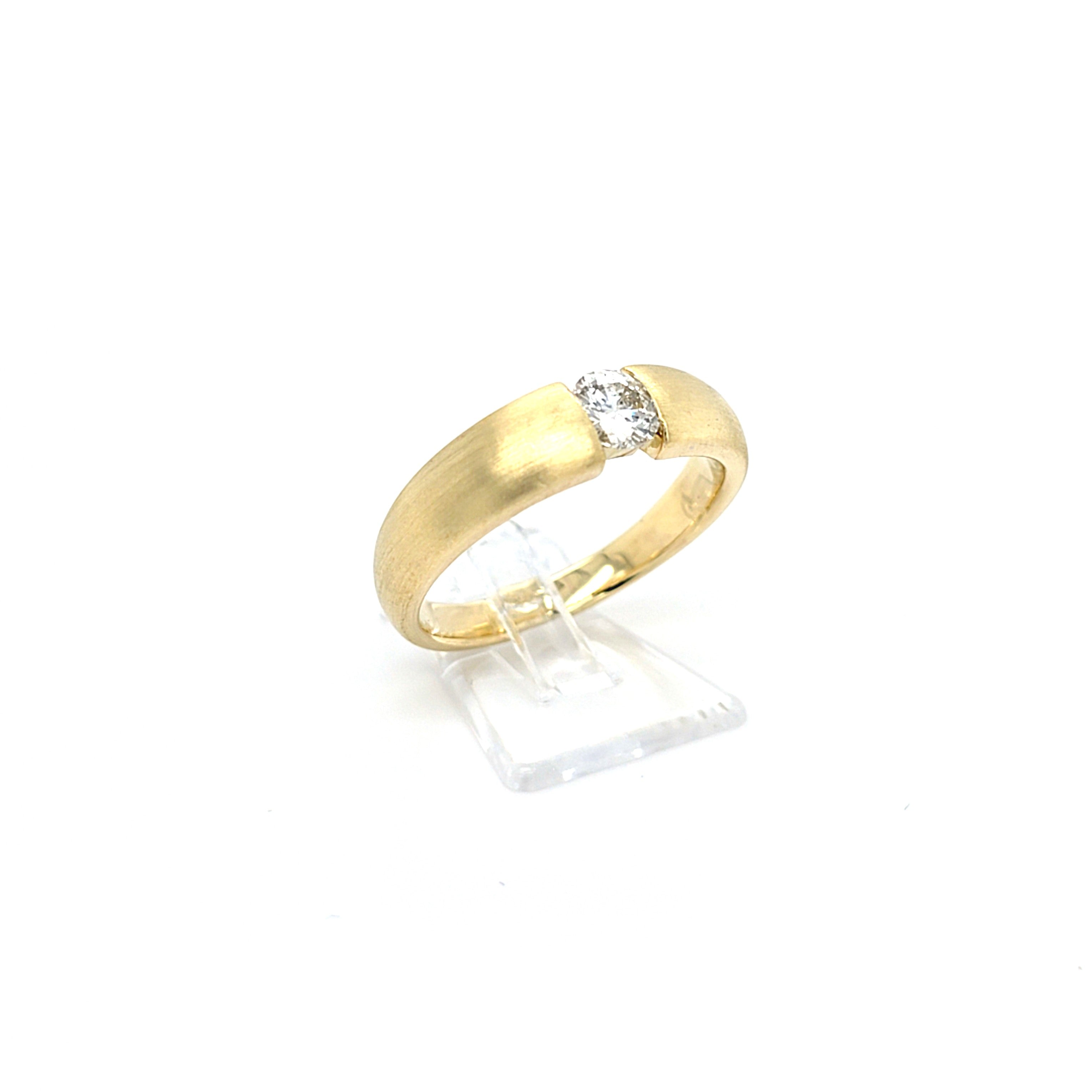 Ring Solitär Gold 585 14 kt Brillant 0,5 ct Damen