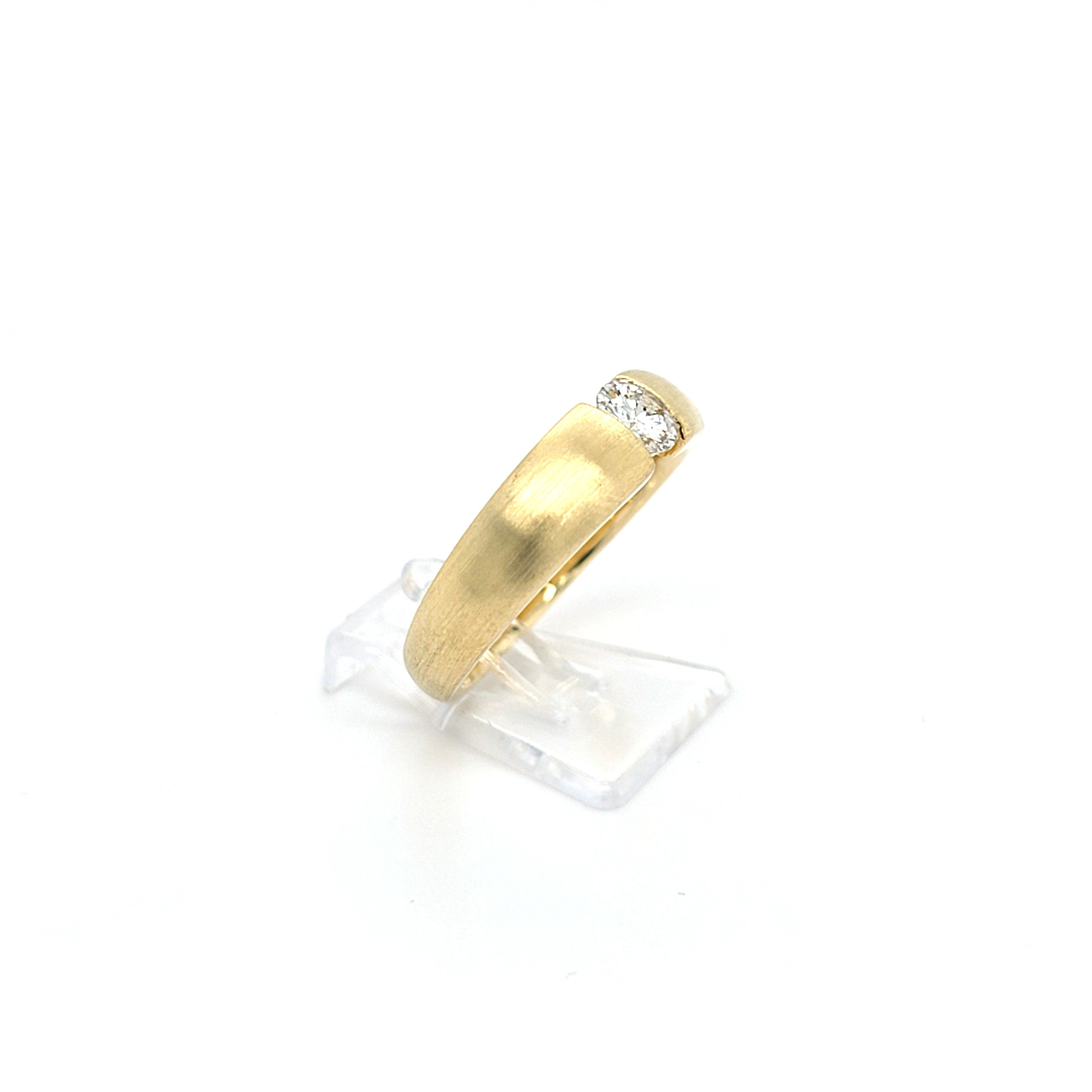 Ring Solitär Gold 585 14 kt Brillant 0,5 ct Damen