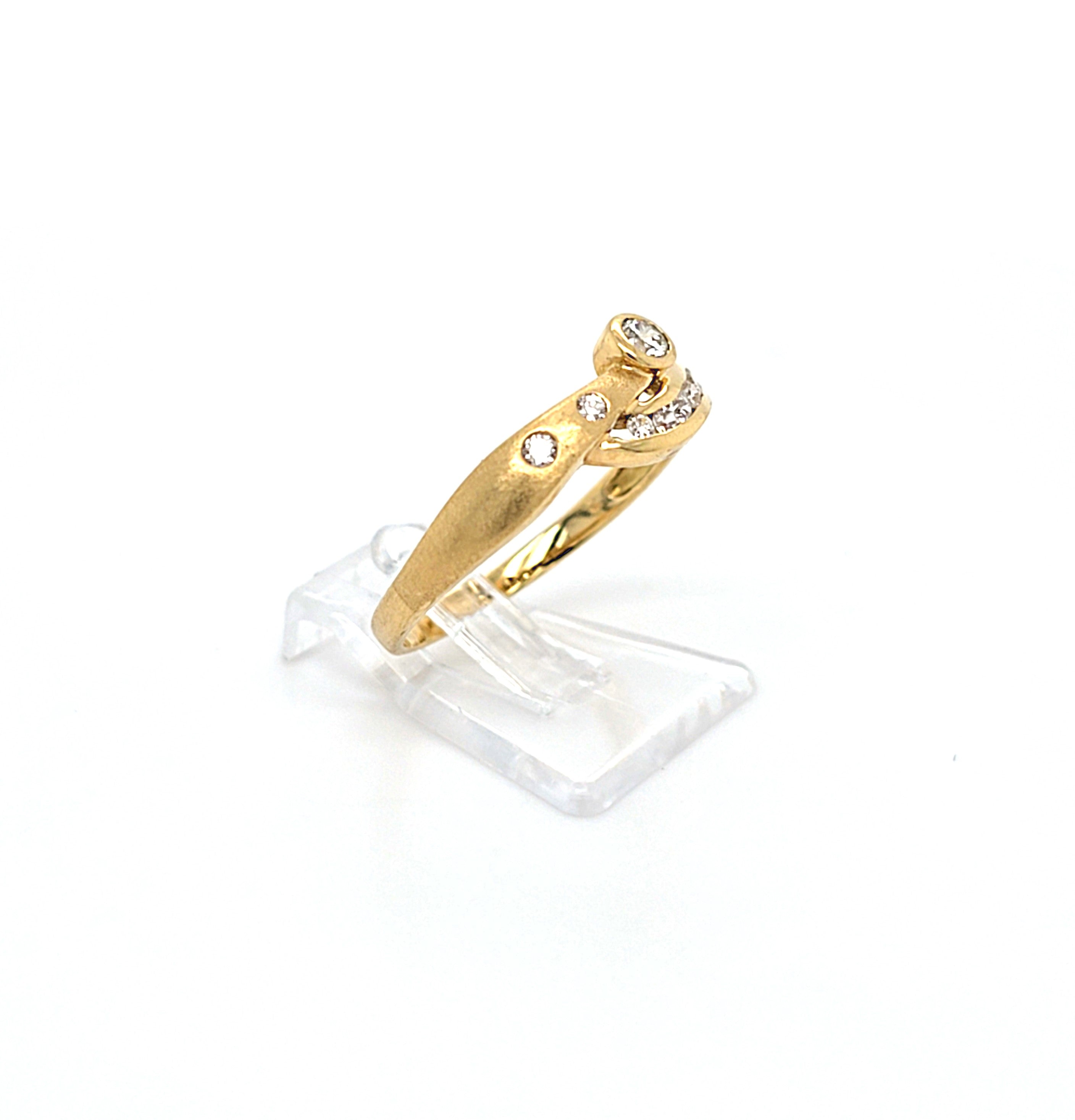 Ring Gold 750 18 kt Damen Zirkonia Schmuck Geschenk