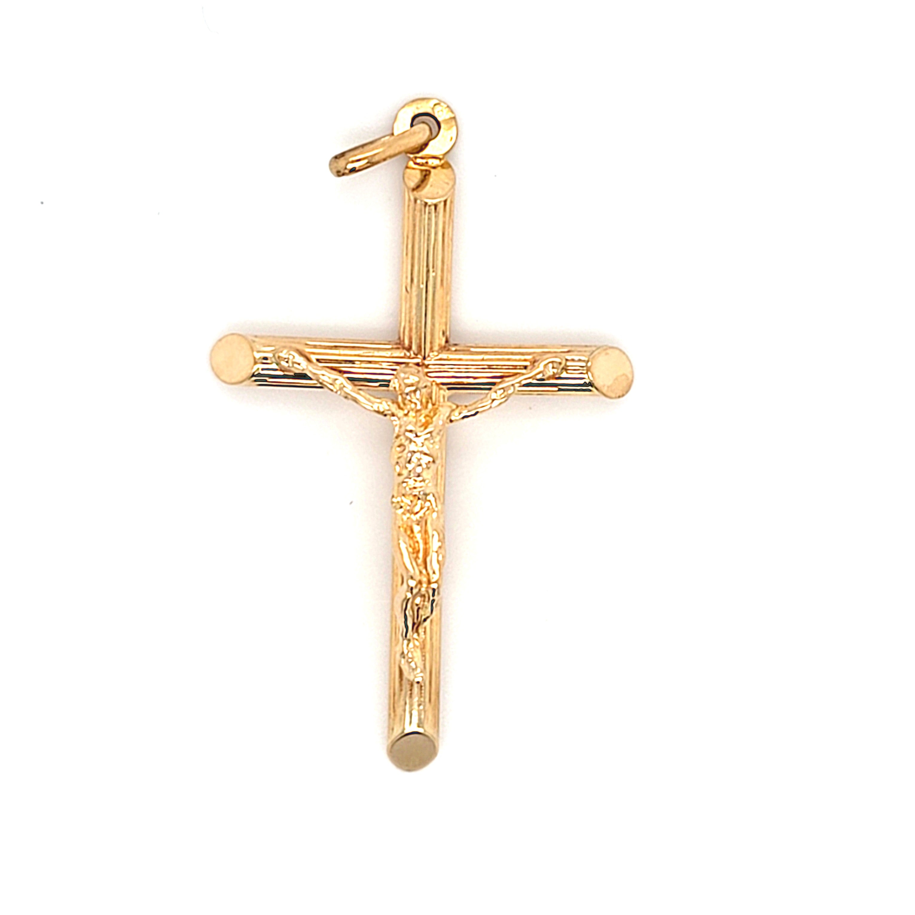 Anhänger Gold 375 9 kt Kreuz Schmuck Unisex