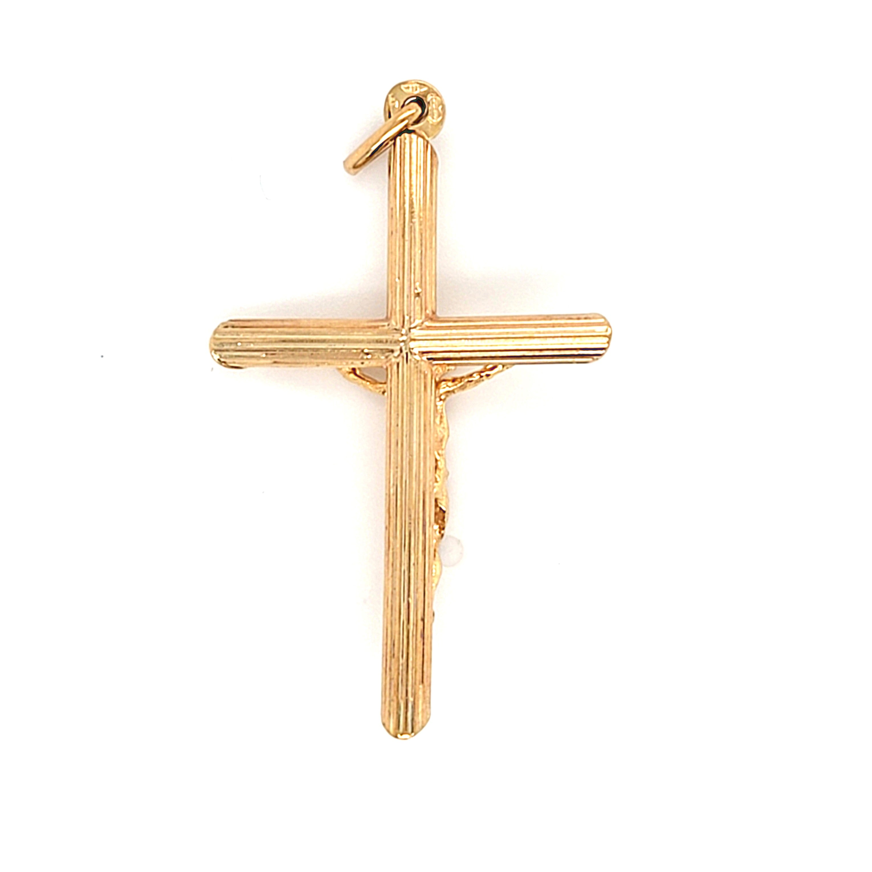 Anhänger Gold 375 9 kt Kreuz Schmuck Unisex