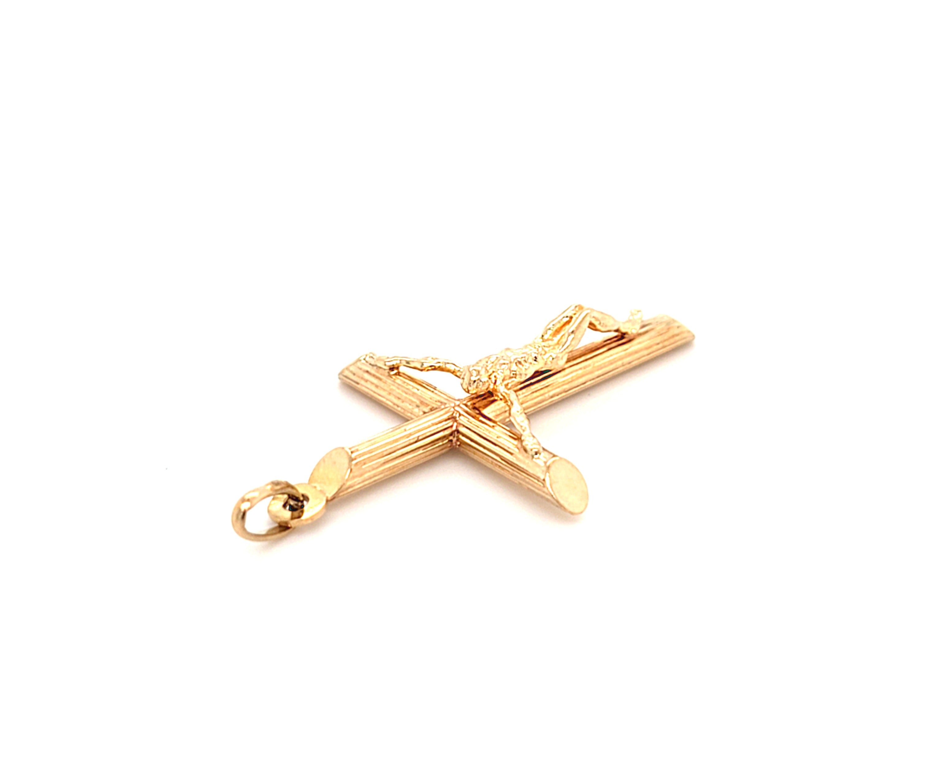 Anhänger Gold 375 9 kt Kreuz Schmuck Unisex