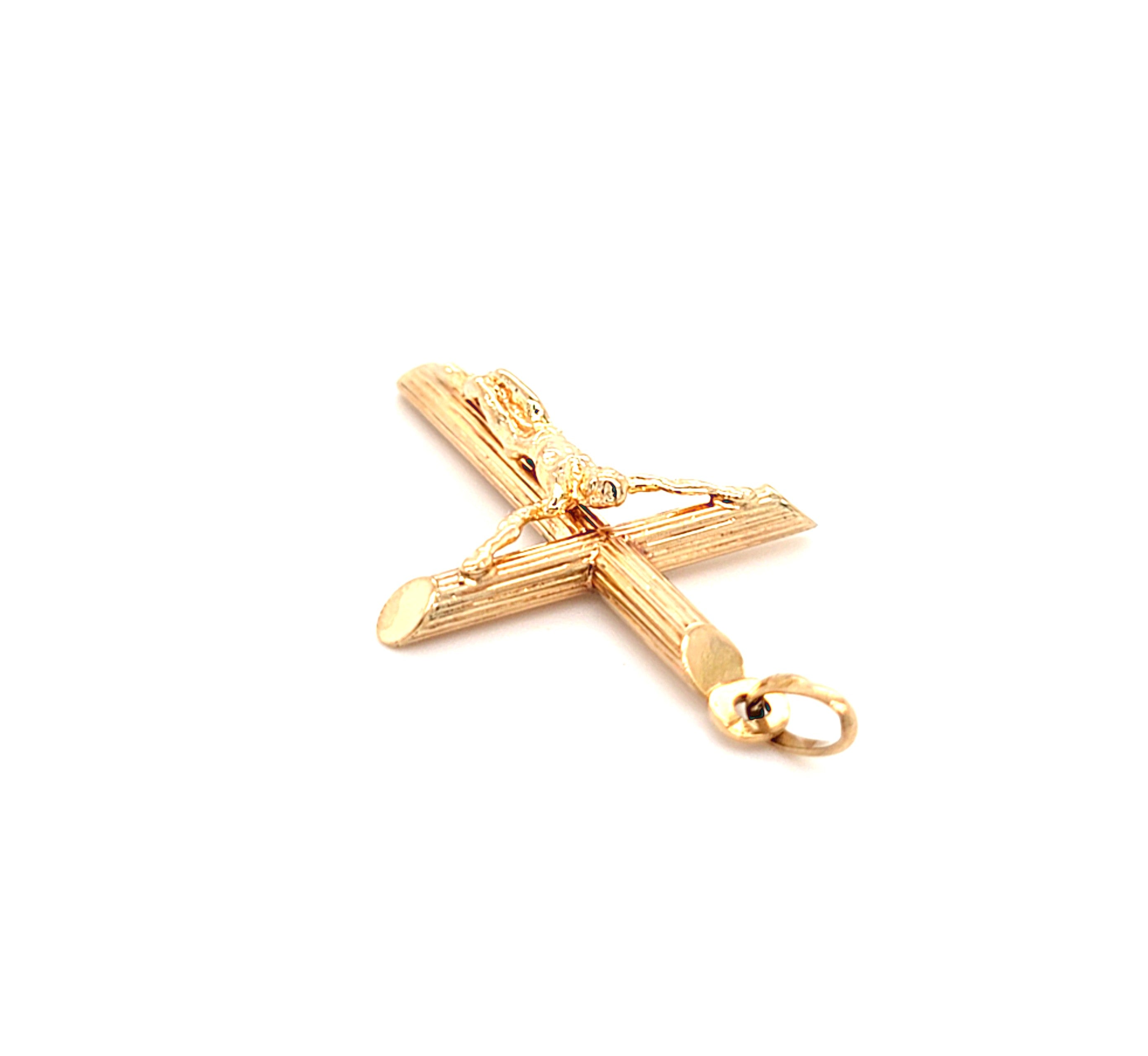 Anhänger Gold 375 9 kt Kreuz Schmuck Unisex