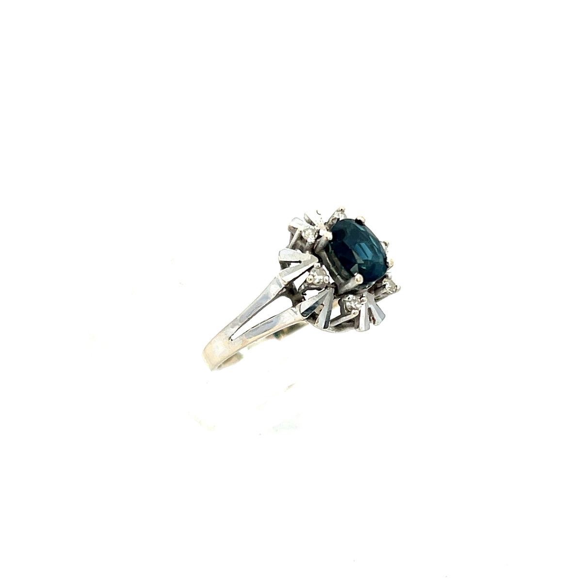 Damenring Weißgold 585 / 14 kt