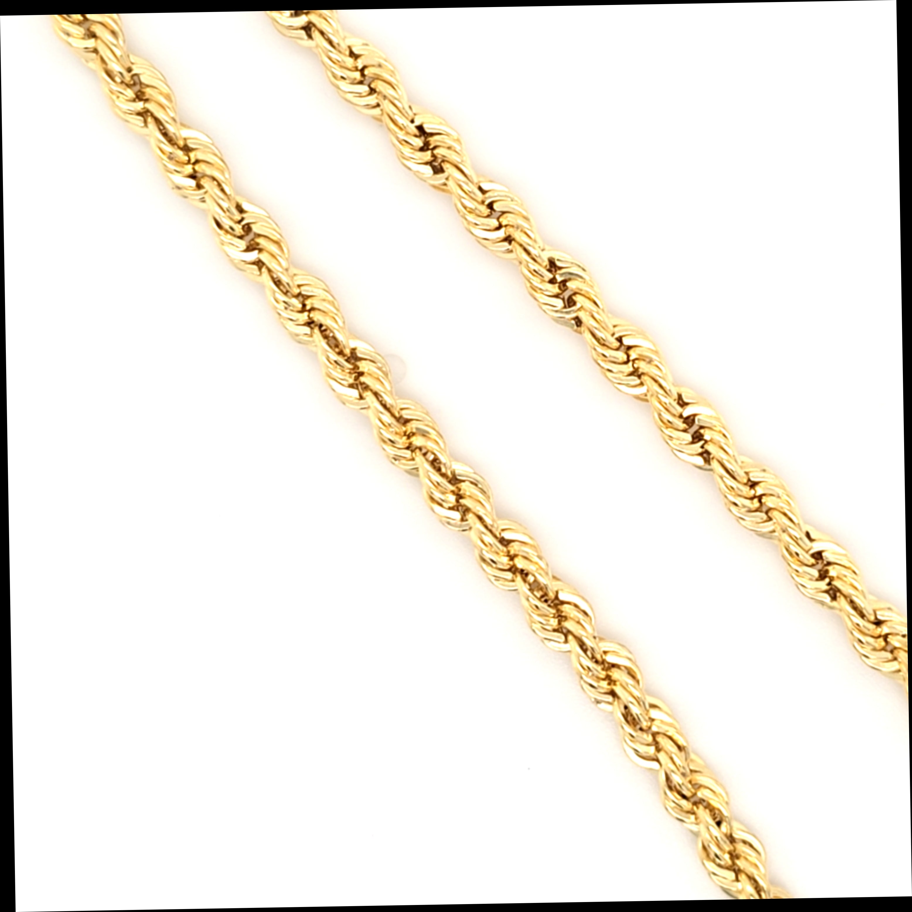 Drehkordelkette Gelbgold 585 14 kt Unisex Länge 54 cm Schmuck