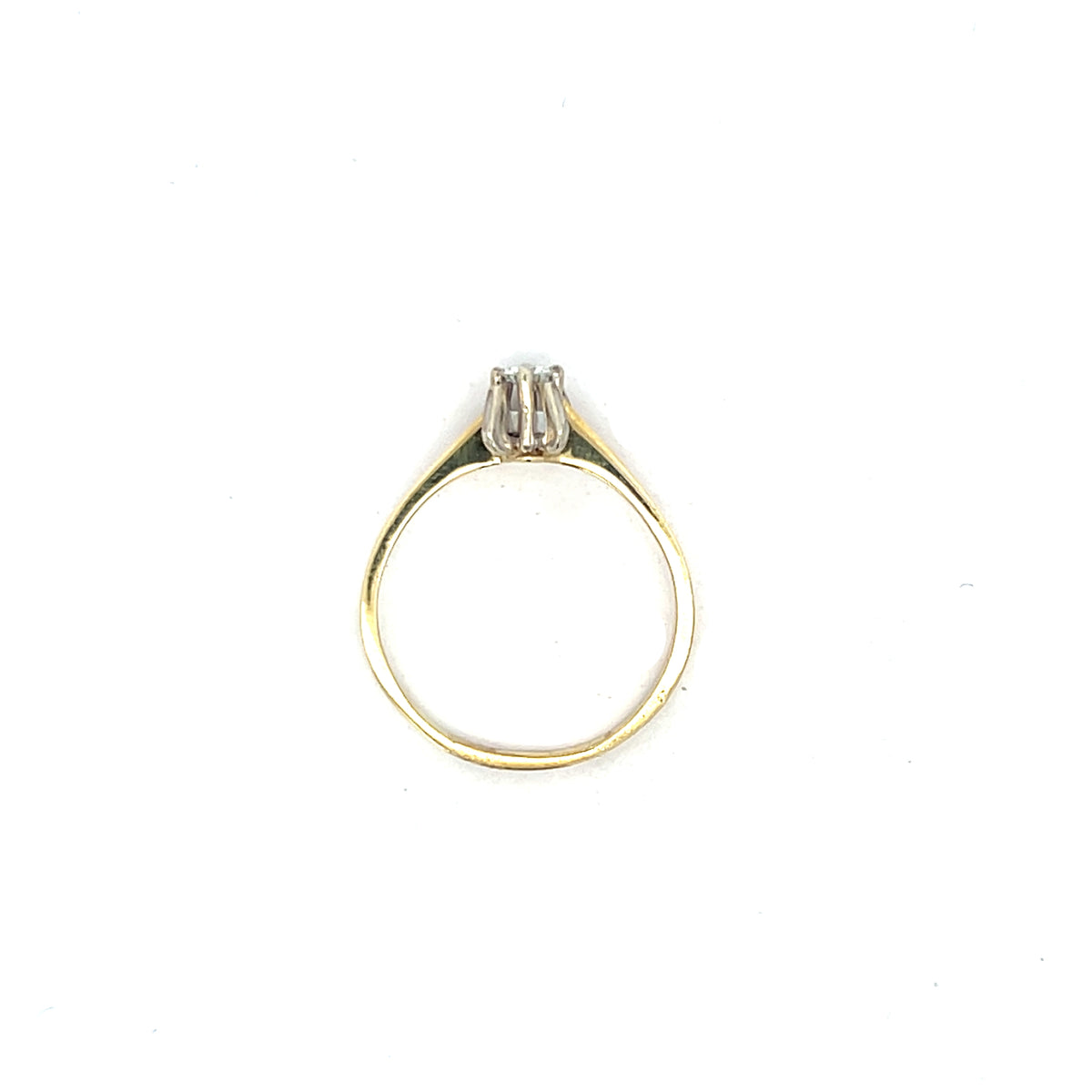 Brillantring Gelbgold / Weißgold 585 / 14 kt