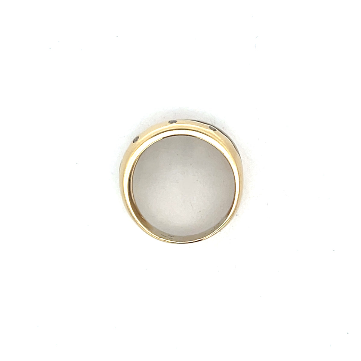 Damenring Gelbgold/Weißgold 585/14 karat