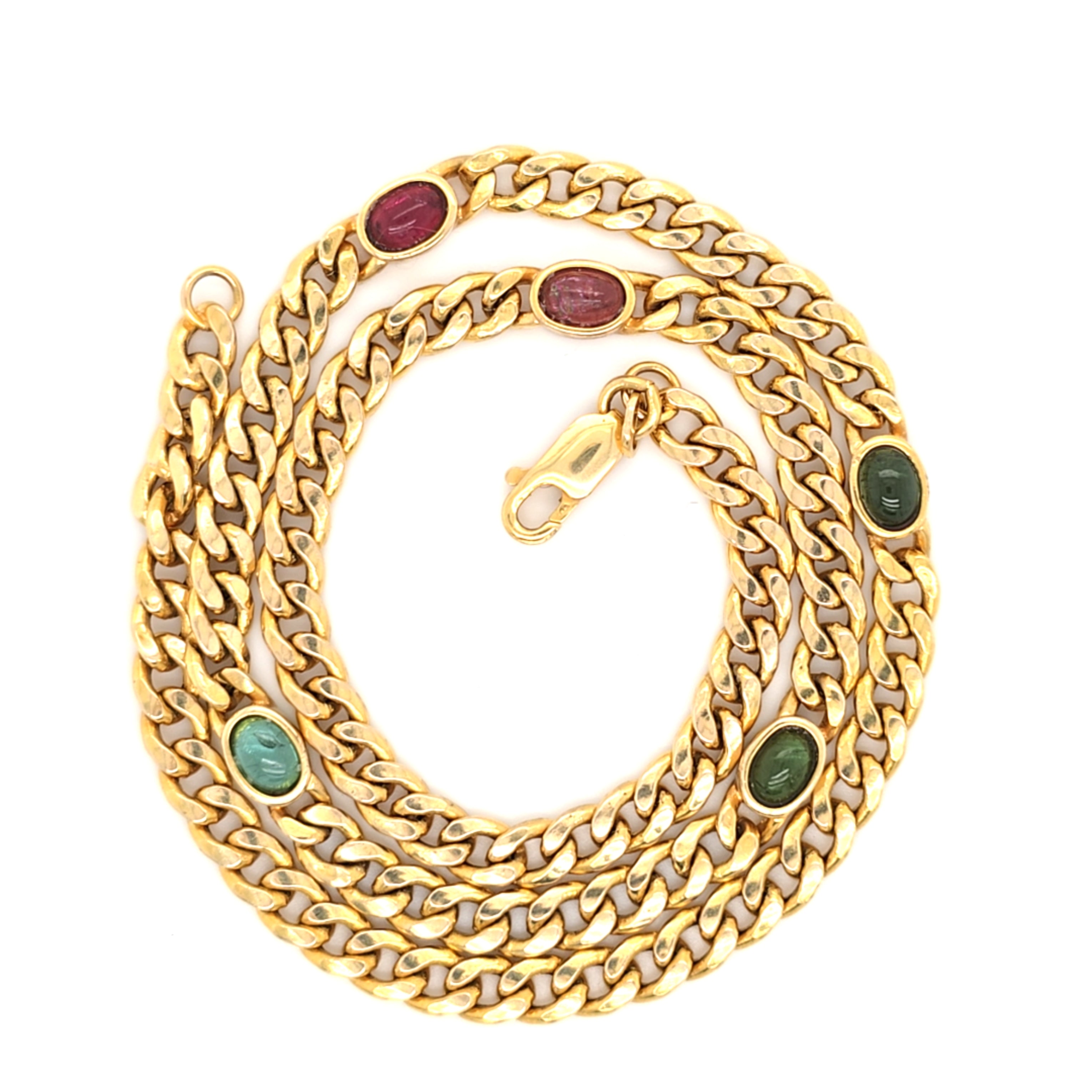 Kette Collier Gelb Gold 585 Schmucksteine Damen Geschenk