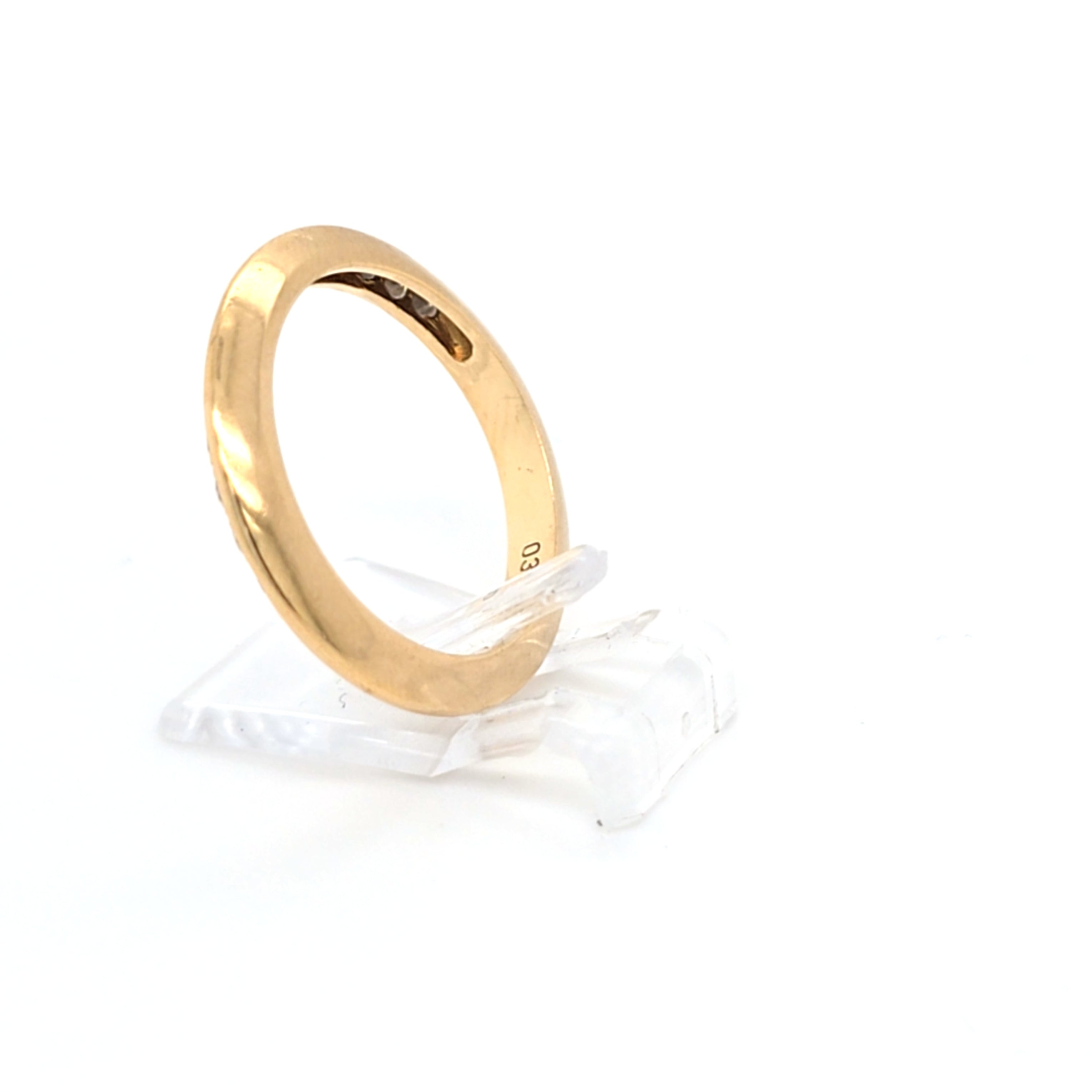 Damen Vorsteckring Gelbgold 750 18 kt. Brillanten 0,38 ct -W- 55,5 Schmuck
