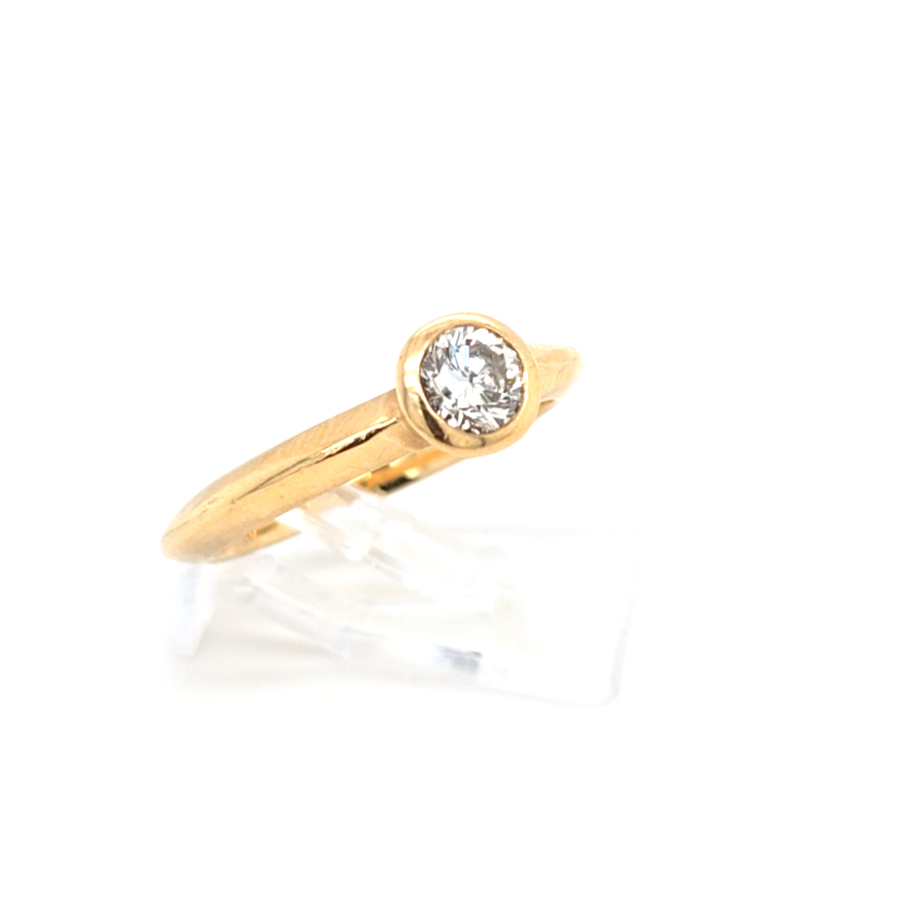 Damen Ring Gelbgold 585 14 kt. Brillant Solitäre 0,50 W *55,5* Schmuck Geschenk