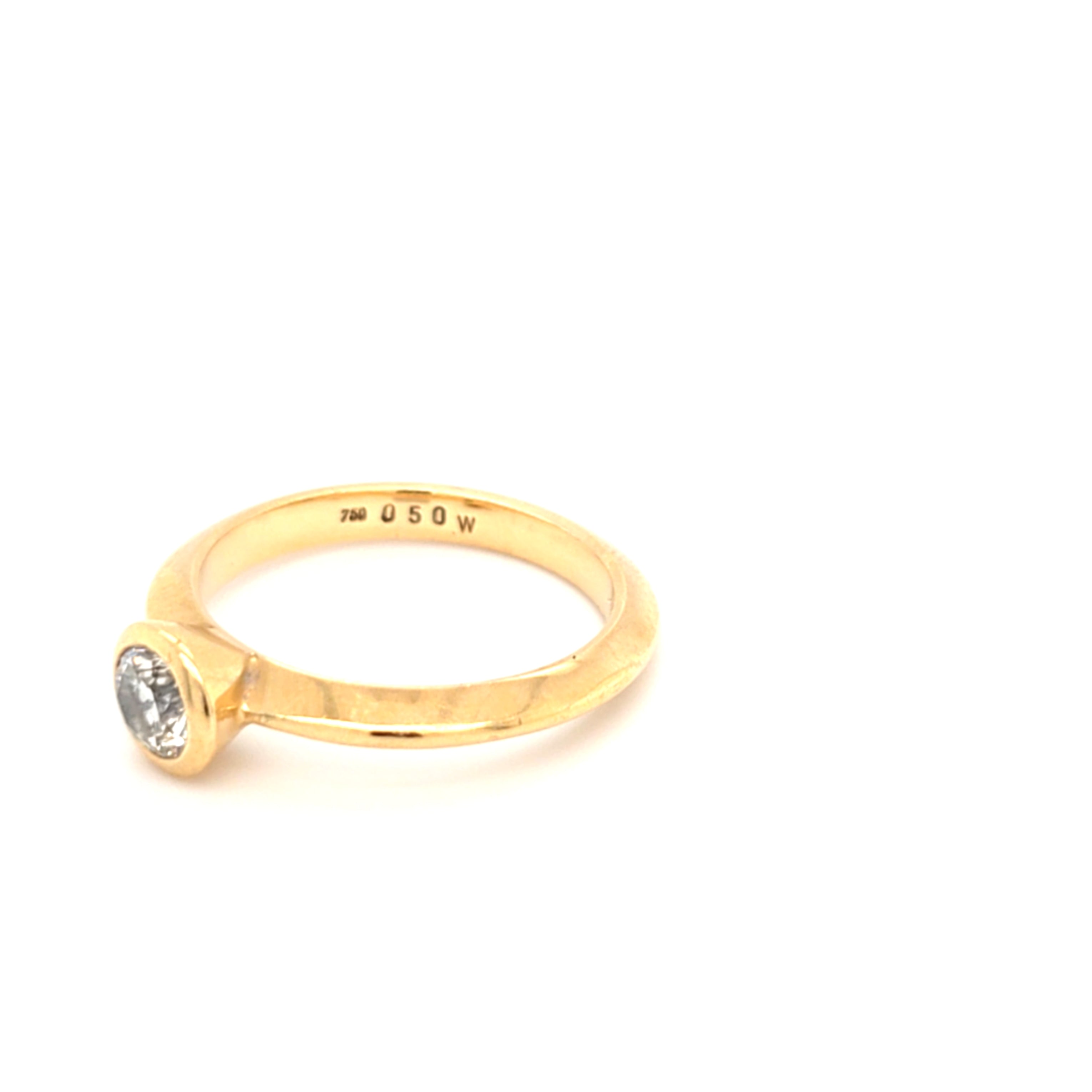 Damen Ring Gelbgold 585 14 kt. Brillant Solitäre 0,50 W *55,5* Schmuck Geschenk