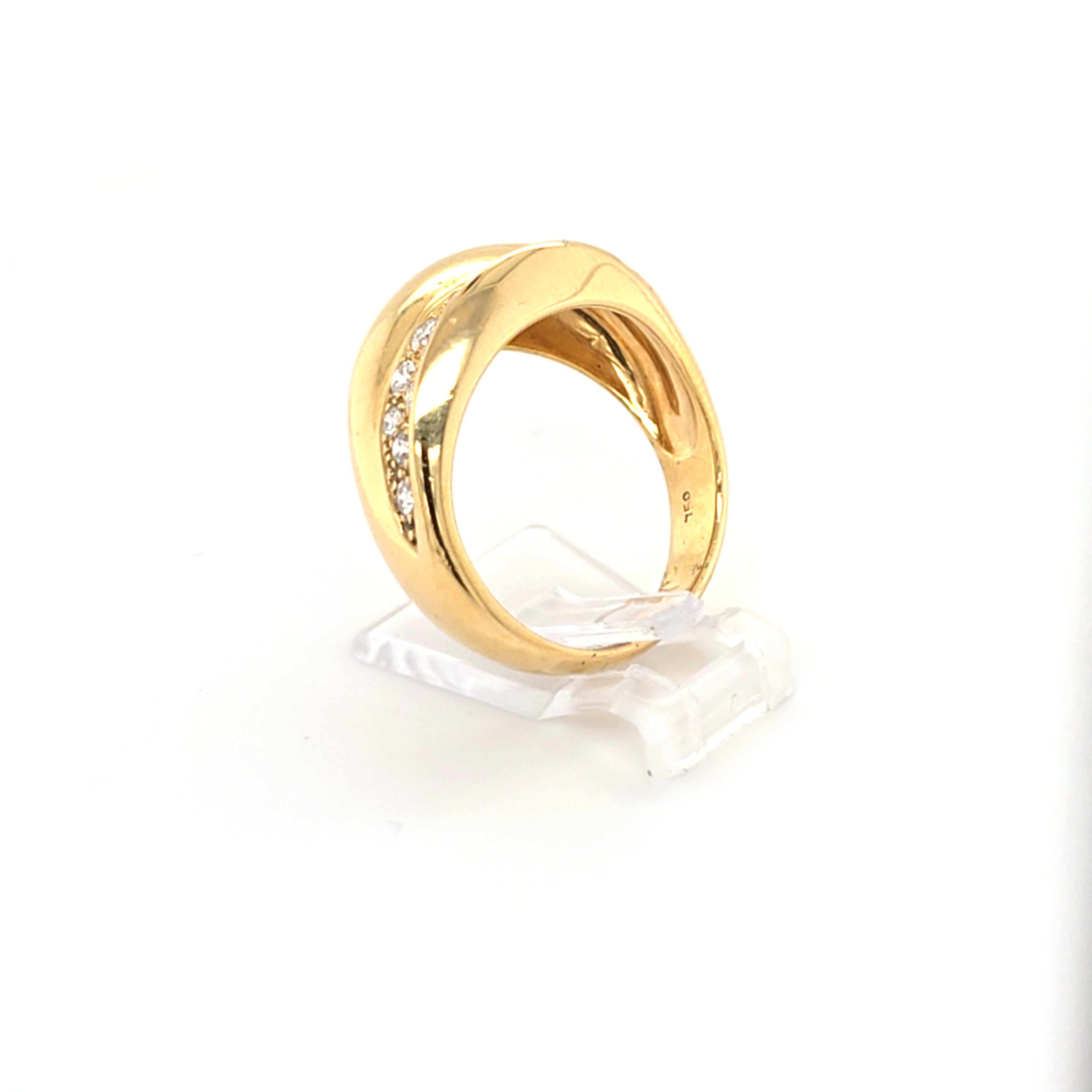 Damen Ring Gelb Gold 750/18 kt Brillanten *57,5* Schmuck 148420